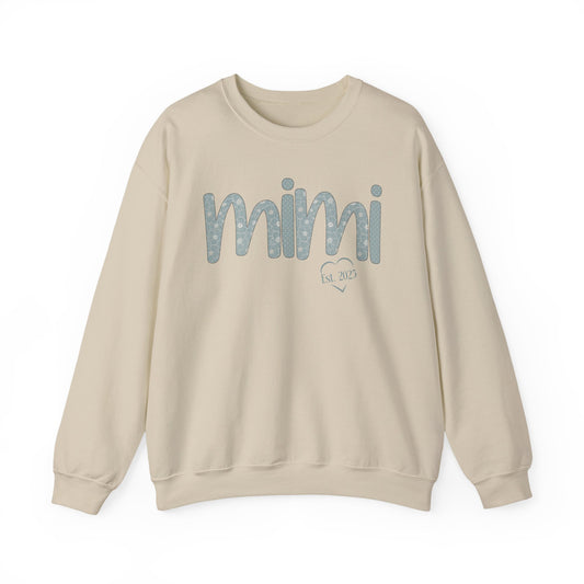 Custom Mimi Sweatshirt, Floral Mimi Birthday Gift for Mimi, Gift For Mom, Gifts for Women, Gift from Grandkids