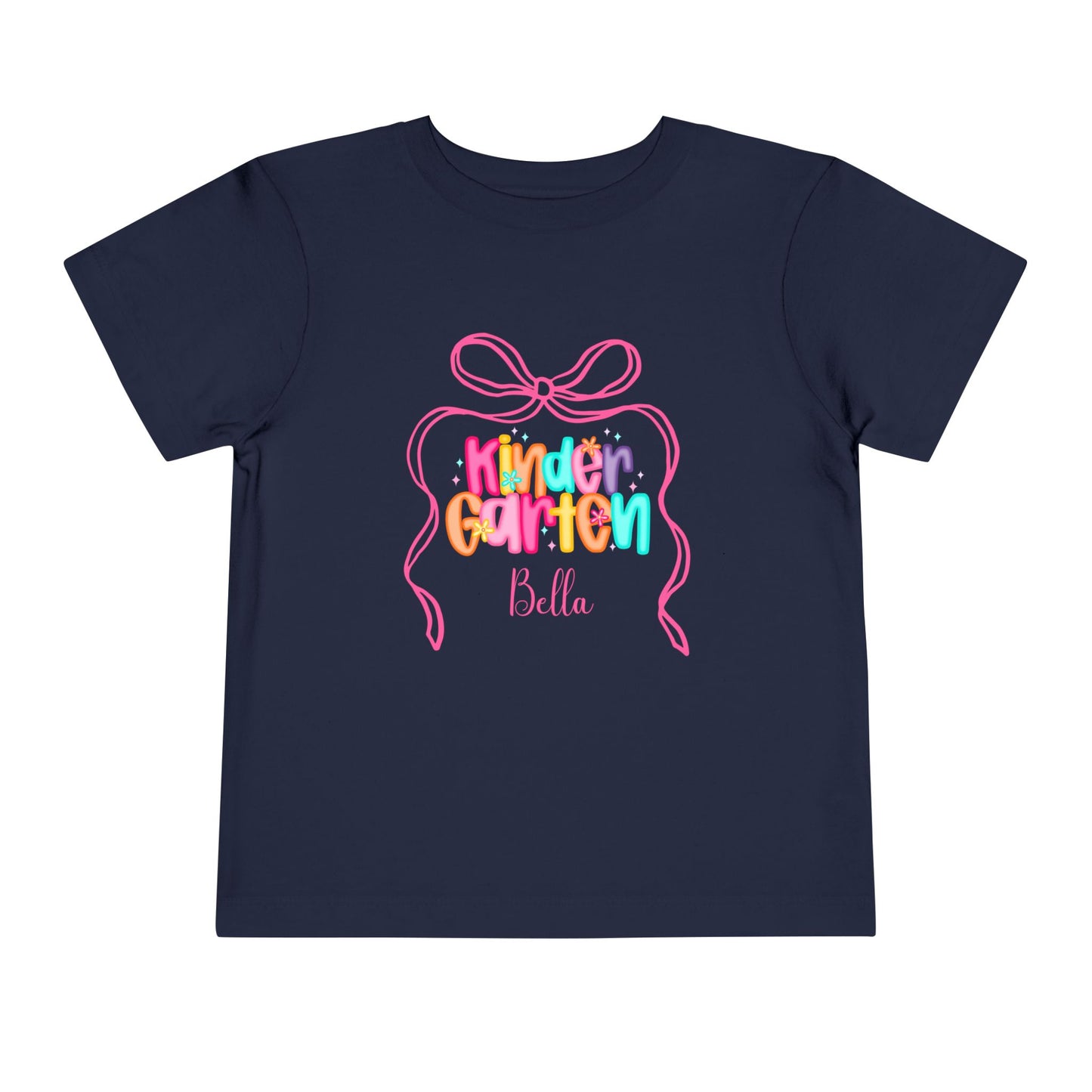 Personalized Girls Kindergarten Shirt, Custom First Day of School Shirt, Back to School Shirt, Toddler Kindergarten Shirt with Name