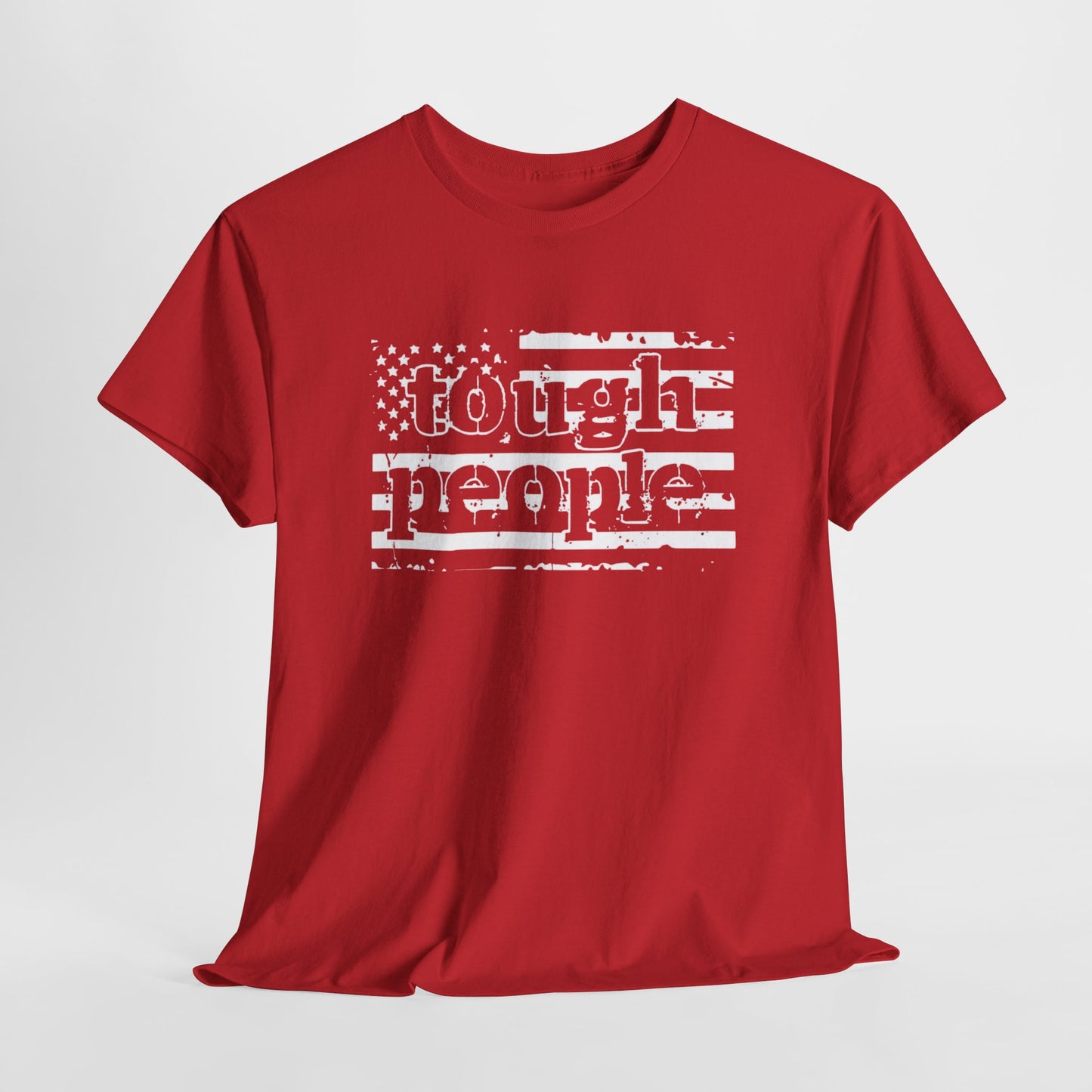 Women Tough People American Flag Shirt