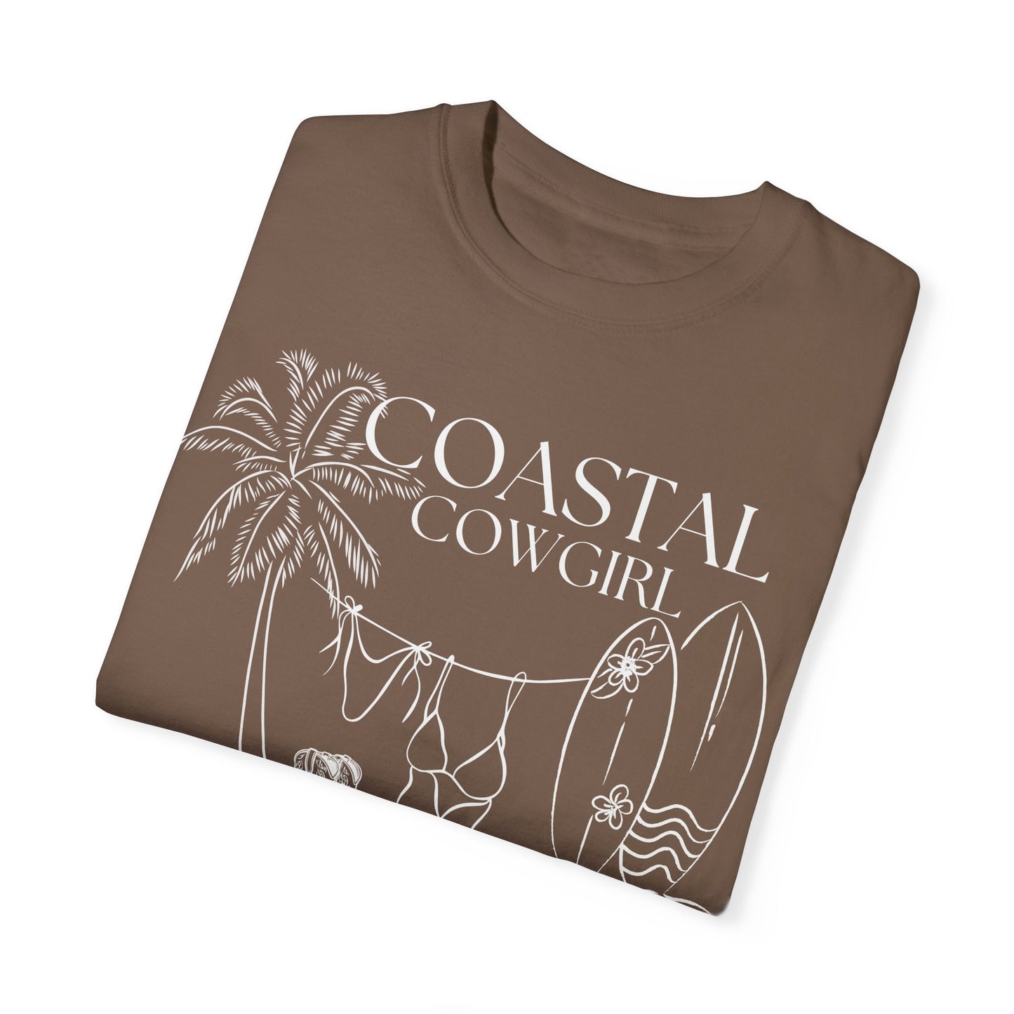 White Coastal Cowgirl Shirt, Comfort Colors Beach Shirt,