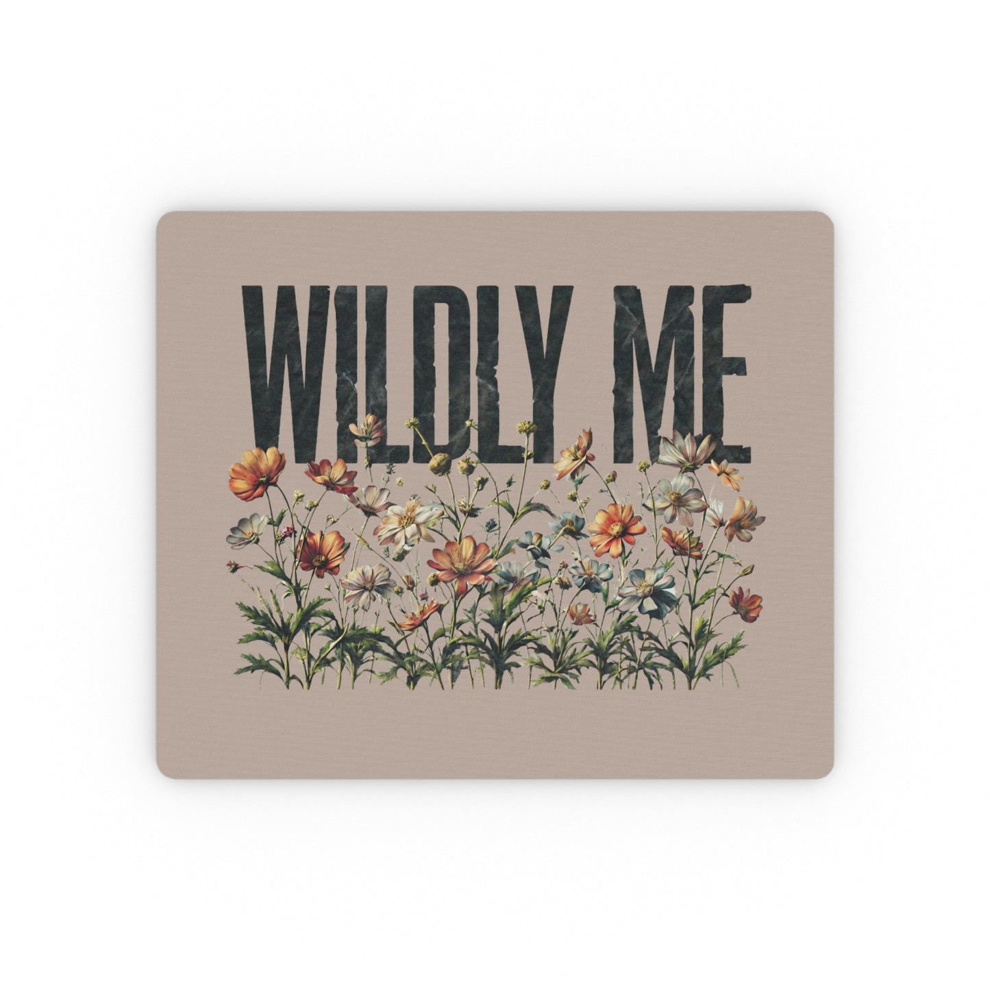 Tan Wildly Me Wildflower Mouse Pad