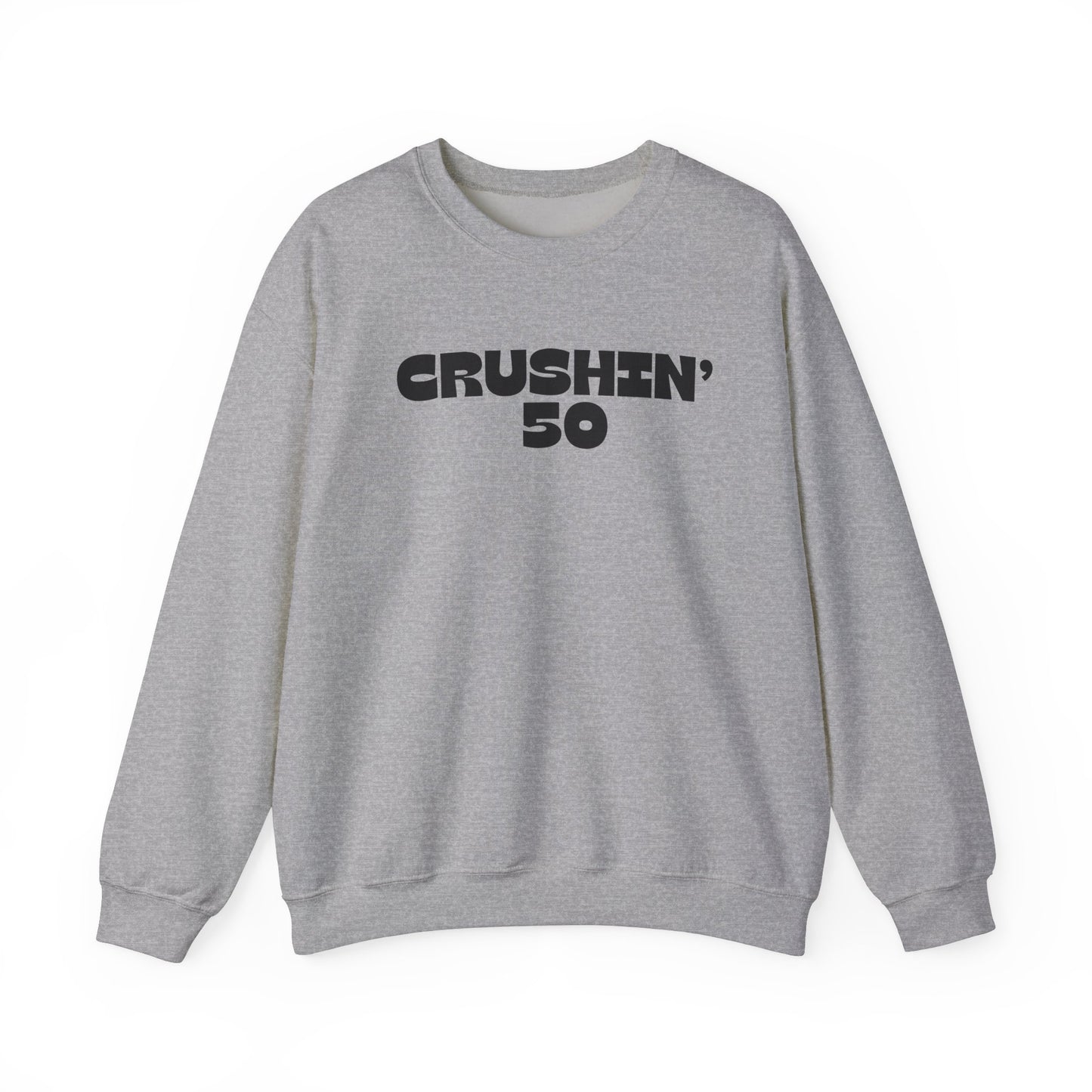 50th Birthday Sweatshirt, Crushin' 50 Crewneck, 50th Birthday gift for Milestone birthday, Vintage 1975 birthday