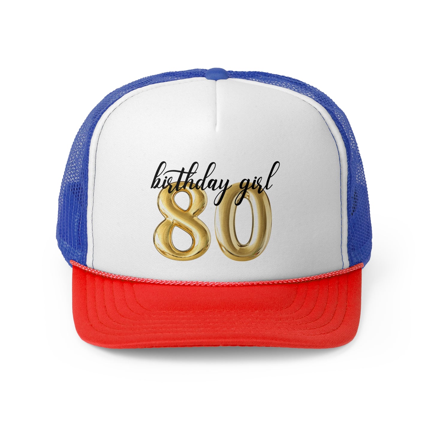 80th Birthday Girl Trucker Hat, 80th Birthday Crew Trucker Hats, Vintage 1945 Birthday Gift for Mom, Gift for Her