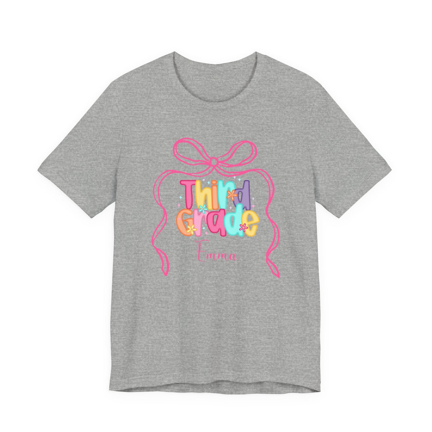 Adult Personalized Third Grade Shirt