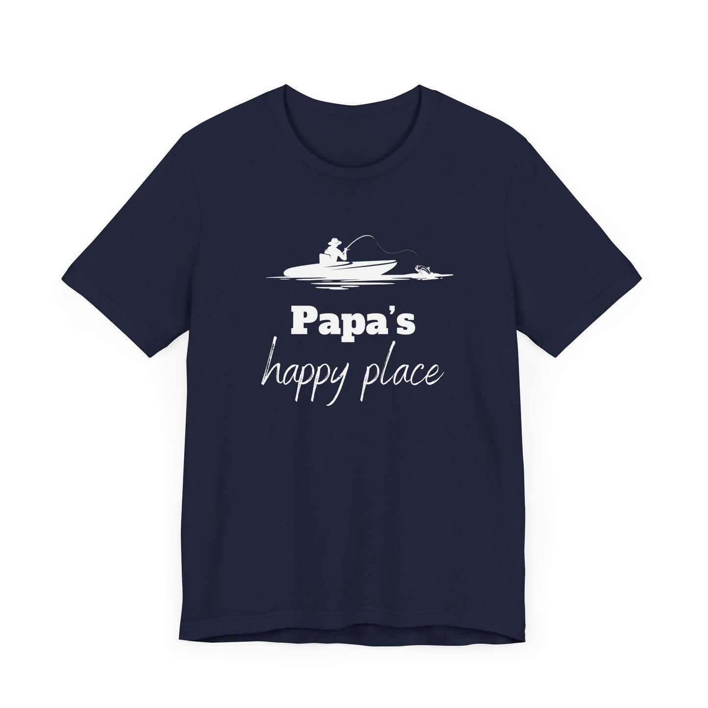 Papa's Happy Place, Gift for Papa, Grandpa Gift, PePaw Gift for, Papa Gift, Papa Shirt, Father's Day Gift for Dad