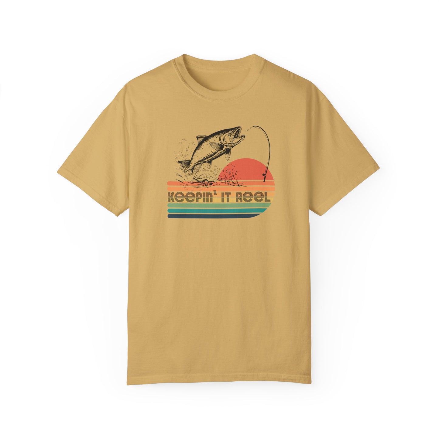 Keeping it Reel Retro Fishing Shirt, Father's Day Gift for Him, Fishing Aesthetic Men's Clothing, Fishing Gift for Dad, Birthday Gift for Dad
