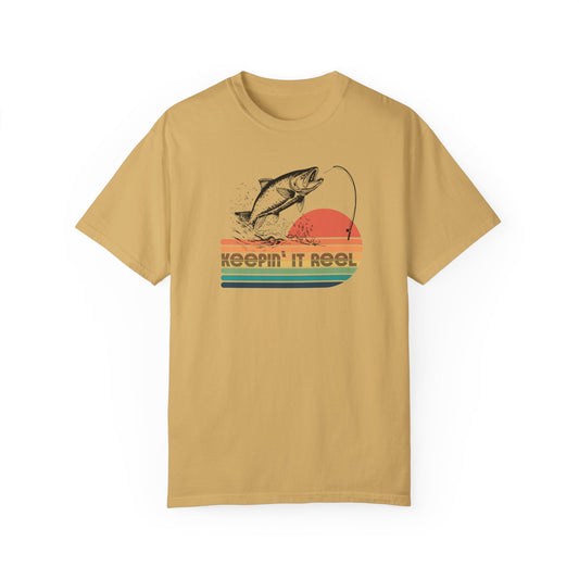 Keeping it Reel Retro Fishing Shirt, Father's Day Gift for Him, Fishing Aesthetic Men's Clothing, Fishing Gift for Dad, Birthday Gift for Dad