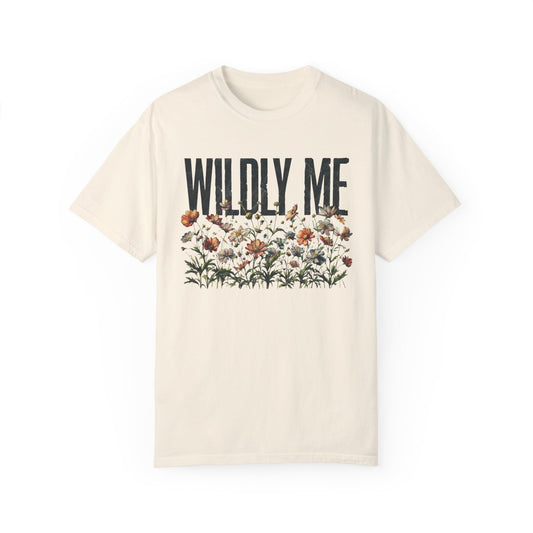 Wildy Me Wildflower Shirt, Comfort Colors Floral Shirt Boho Vibes, Botanical Wild Flowers, Music Festival Shirt