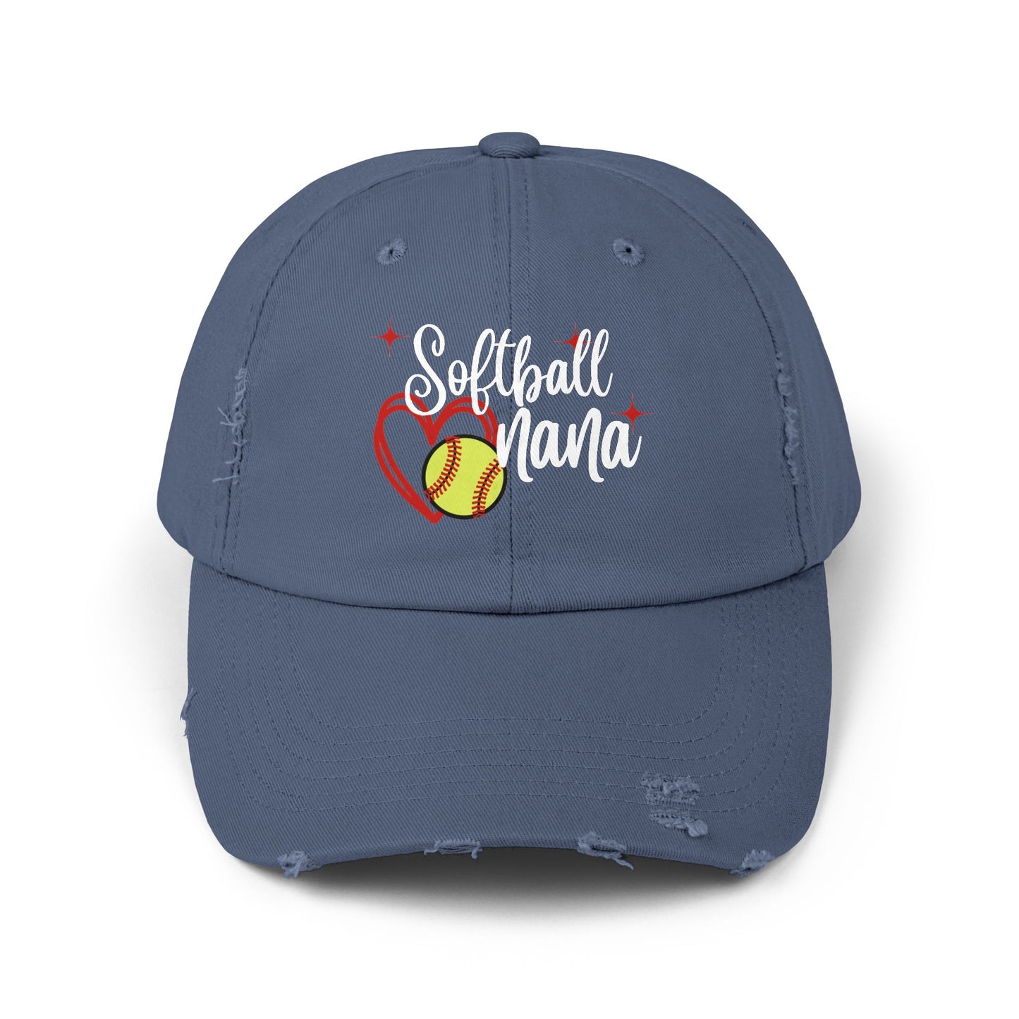 Softball Nana Hat Gift for Mom Softball Heart Hat Gift for Her Cute Softball Hat Mother's Day Gift for Softball Mom