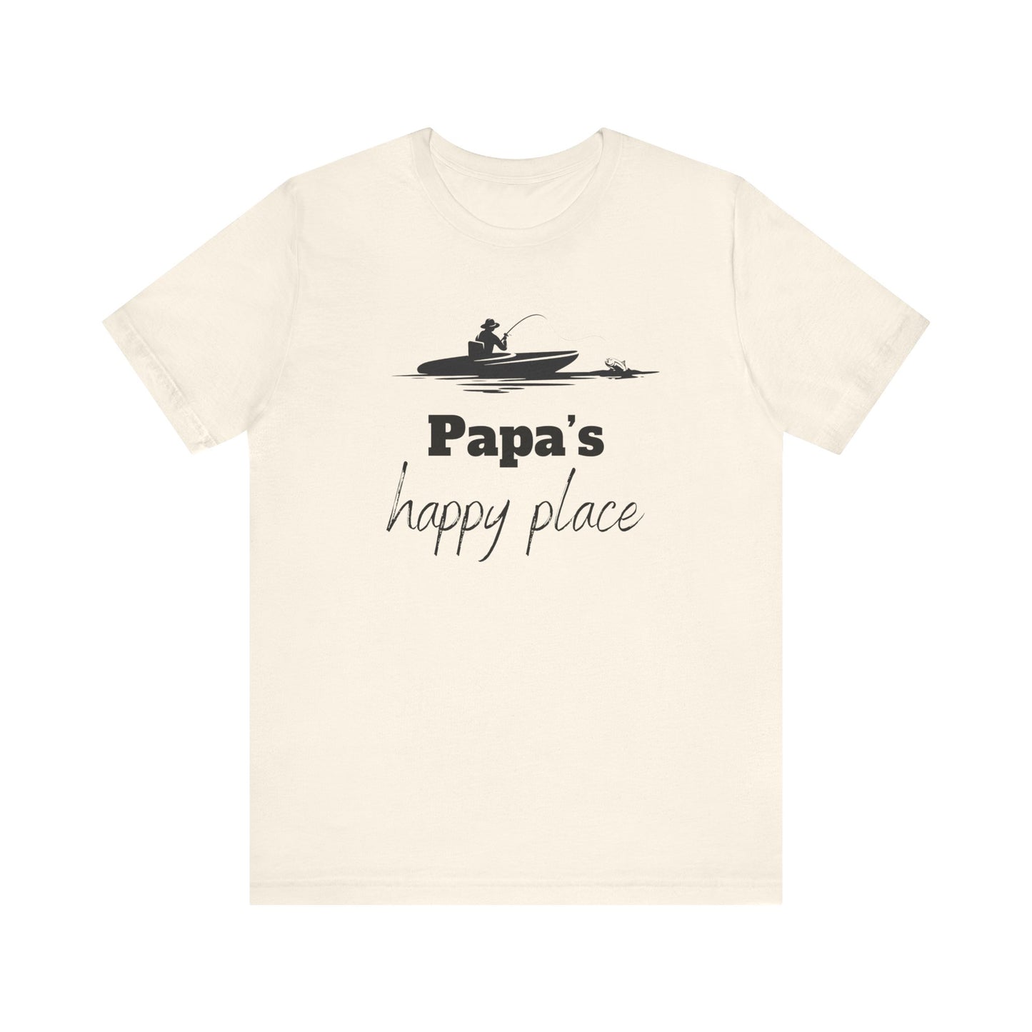 Papa's Happy Place, Gift for Papa, Grandpa Gift, PePaw Gift for, Papa Gift, Papa Shirt, Father's Day Gift for Dad
