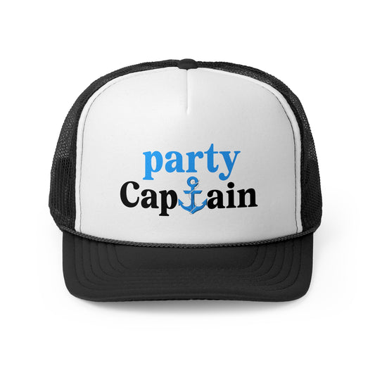 Party Captain Trucker Hat, Lake Day Hat, Boating Day Trucker Party, Bachelorette Trucker Hat, Girls Trip Trucker Hat Gift for Her