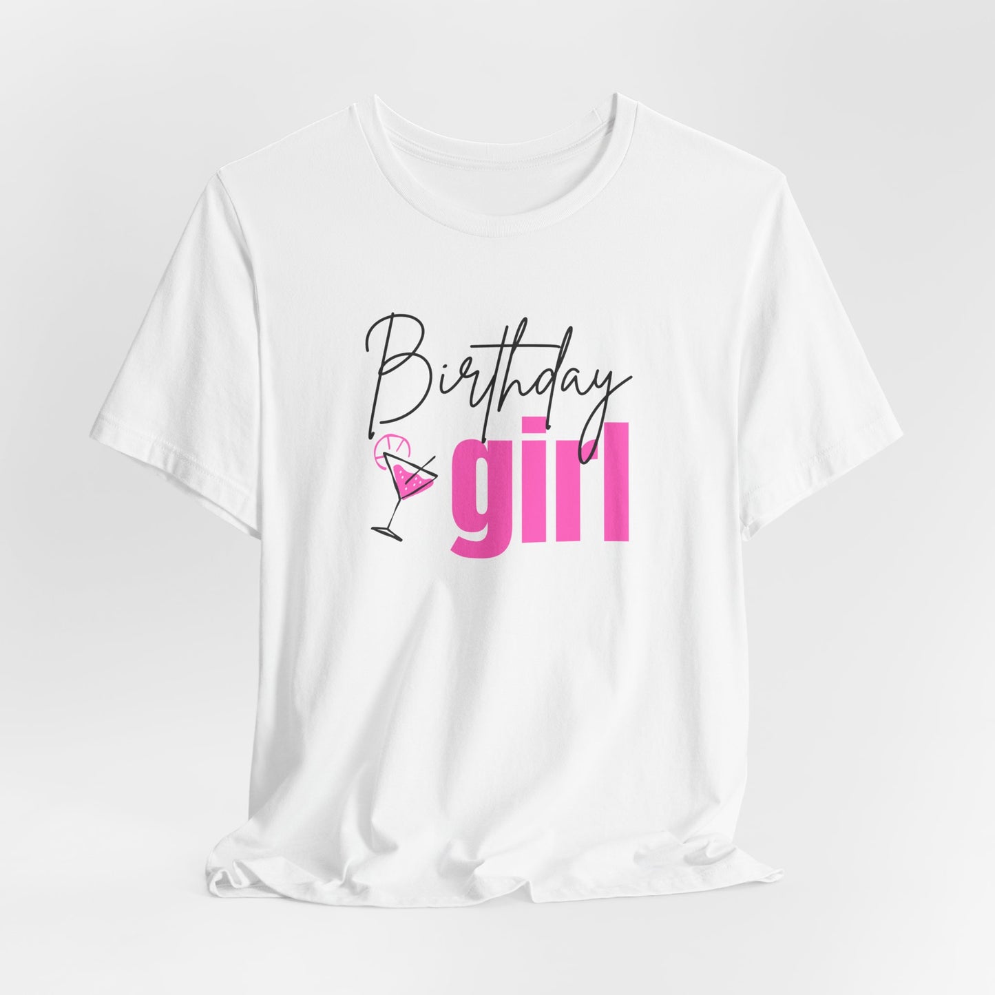 Hot Pink Birthday Girl Shirt, Martini Birthday Shirt Cute Birthday Girl Shirt Birthday Drinking Shirt Birthday Girl Martini Shirt