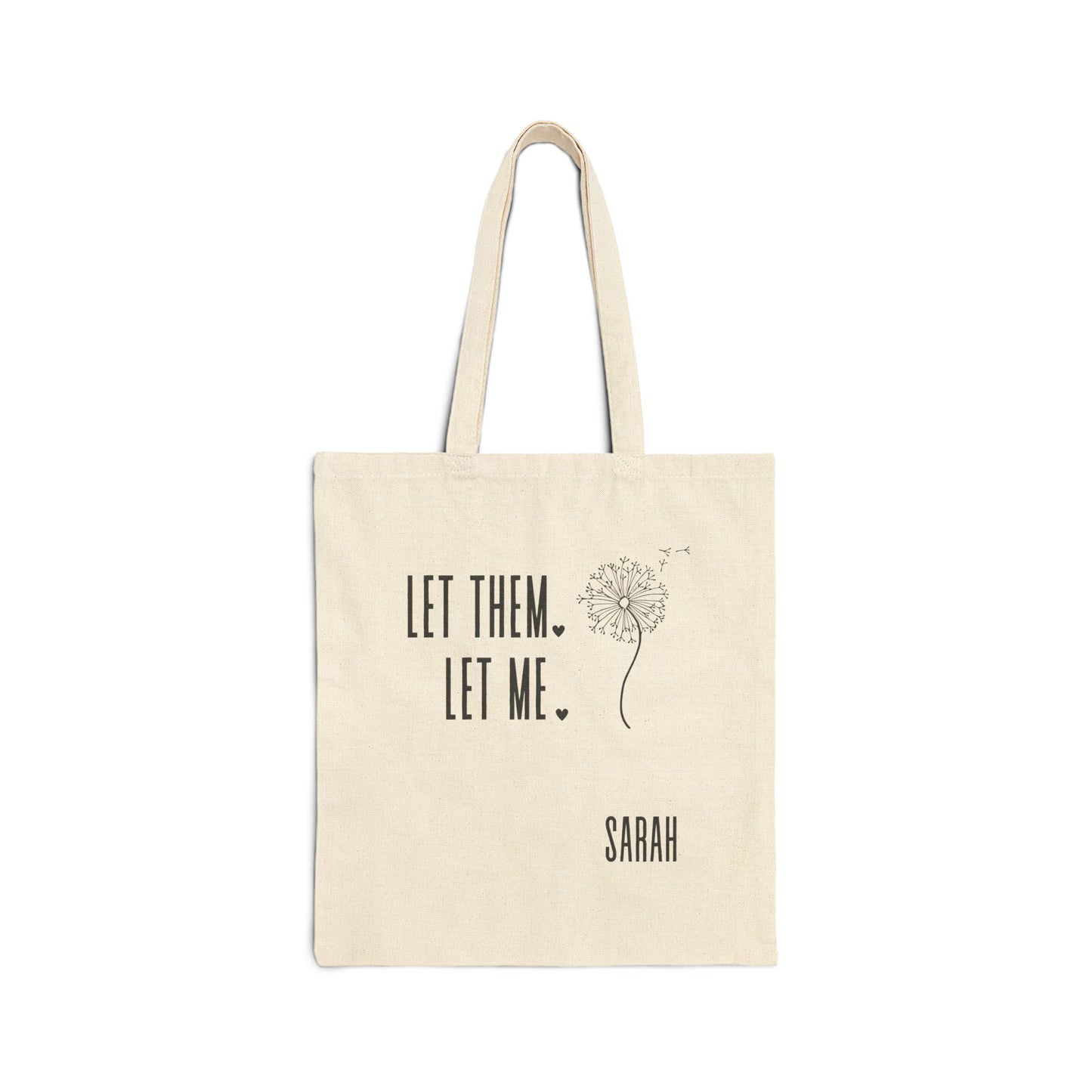 Let Them Let Me Personalized Tote Bag, Let Them Tote Bag, Inspirational Gift for Friend, Book Club Gift, Self Care Gift, Gift for Her