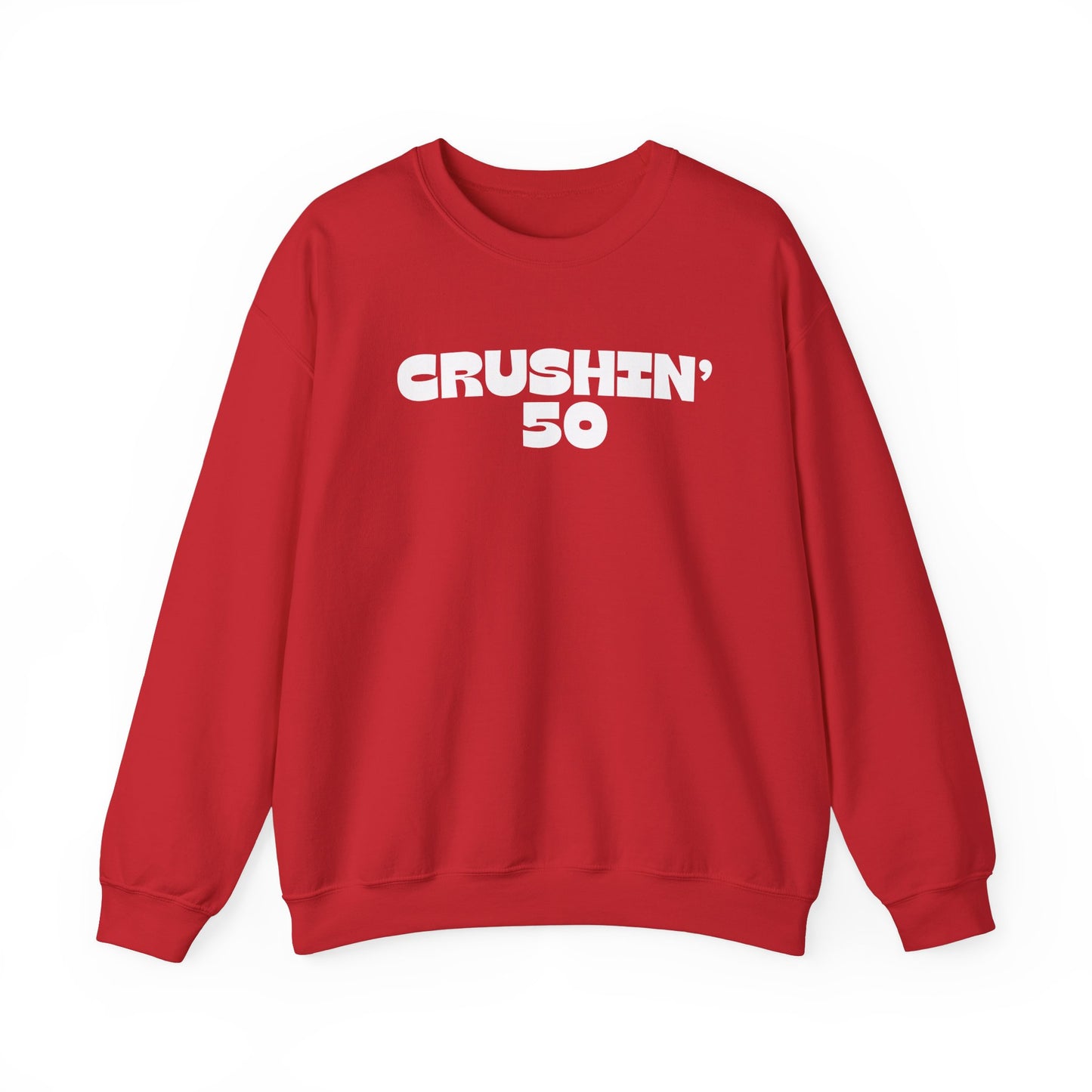 50th Birthday Sweatshirt, Crushin' 50 Crewneck, 50th Birthday gift for Milestone birthday, Vintage 1975 birthday
