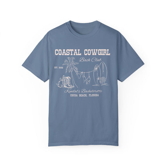 Ivory Custom Bachelorette Coastal Cowgirl Shirt, Comfort Colors Beach Bachelorette Party Shirts, Boho Beachy Bridesmaid Gifts