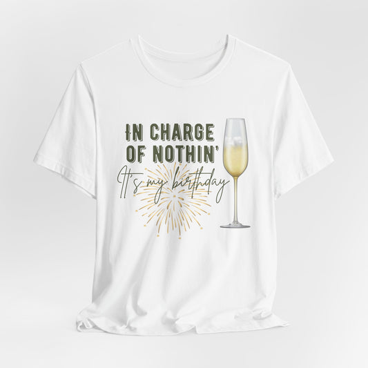 New-In Charge of Nothing Its My Birthday Shirt, Birthday Party Group Shirts, Birthday Crew Shirts, Funny Birthday shirts, Gift for Birthday