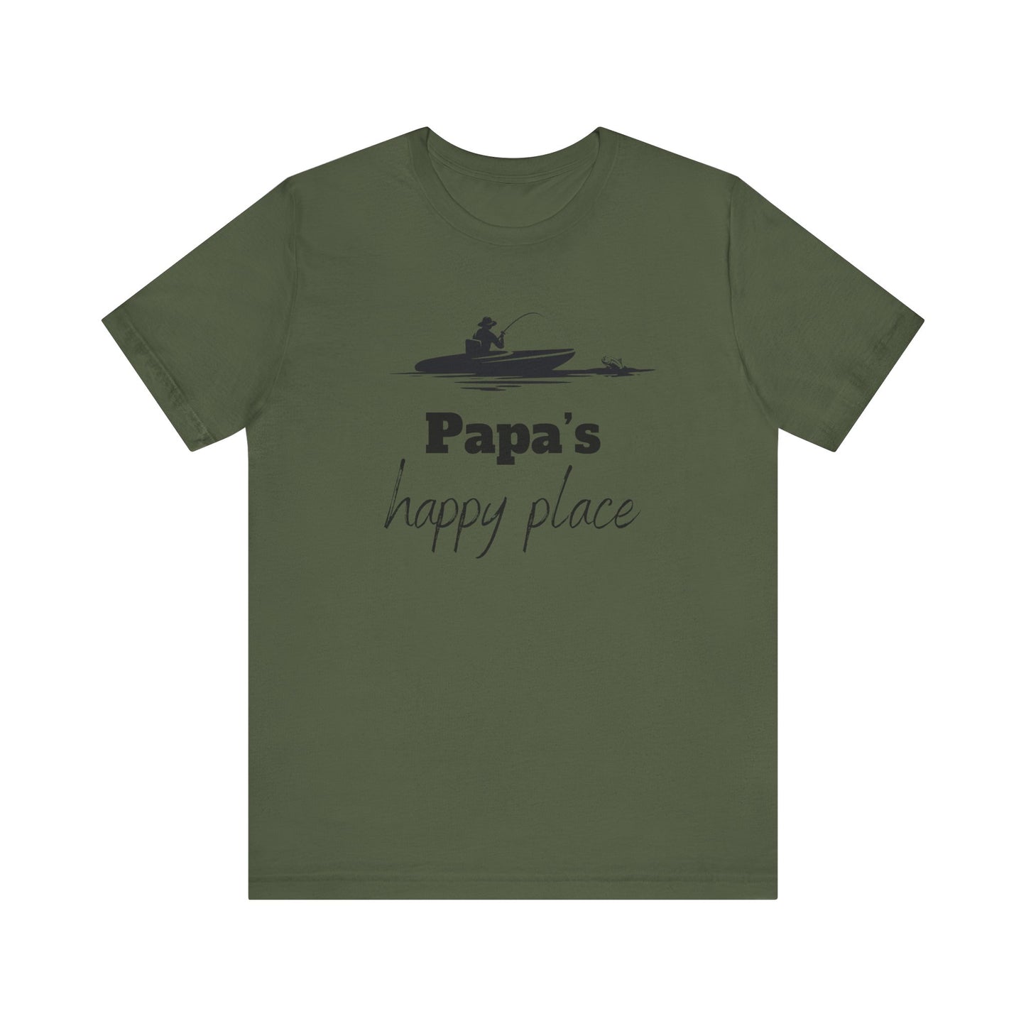 Papa's Happy Place, Gift for Papa, Grandpa Gift, PePaw Gift for, Papa Gift, Papa Shirt, Father's Day Gift for Dad