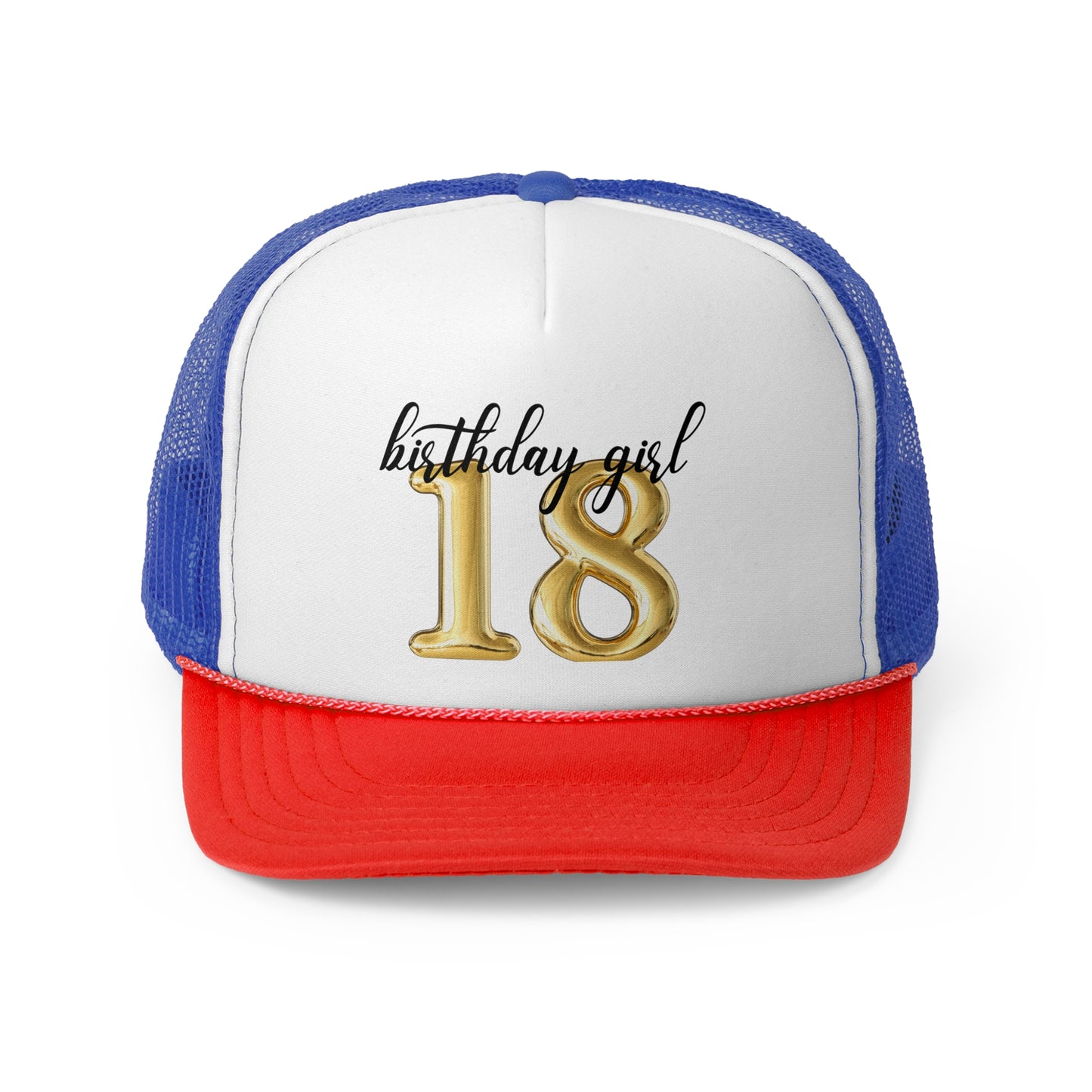 18th Birthday Girl Trucker Hat, 18th Birthday Crew Trucker Hats, Gifts for 18th Birthday, 18th Birthday Group Trucker Hats