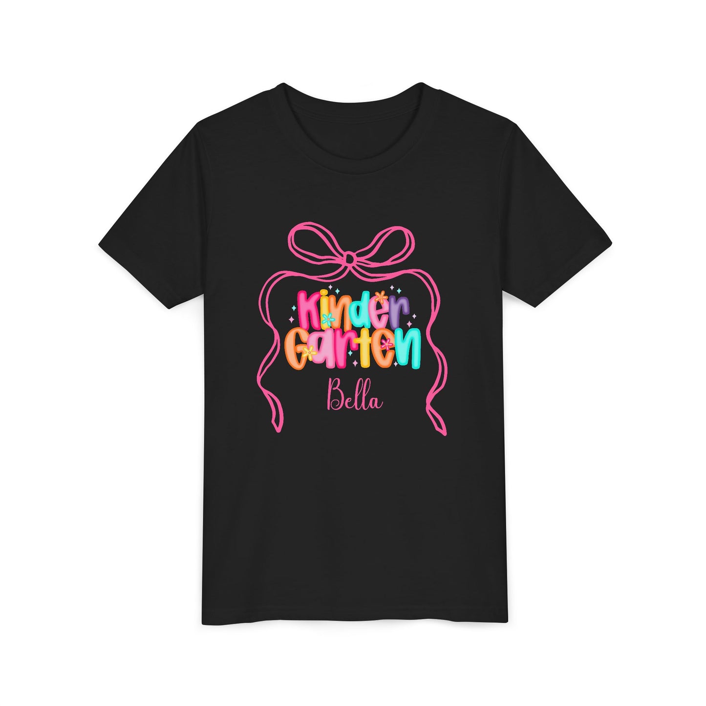 Personalized Girls Kindergarten Shirt, Custom First Day of School Shirt, Back to School Shirt, Toddler Kindergarten Shirt with Name
