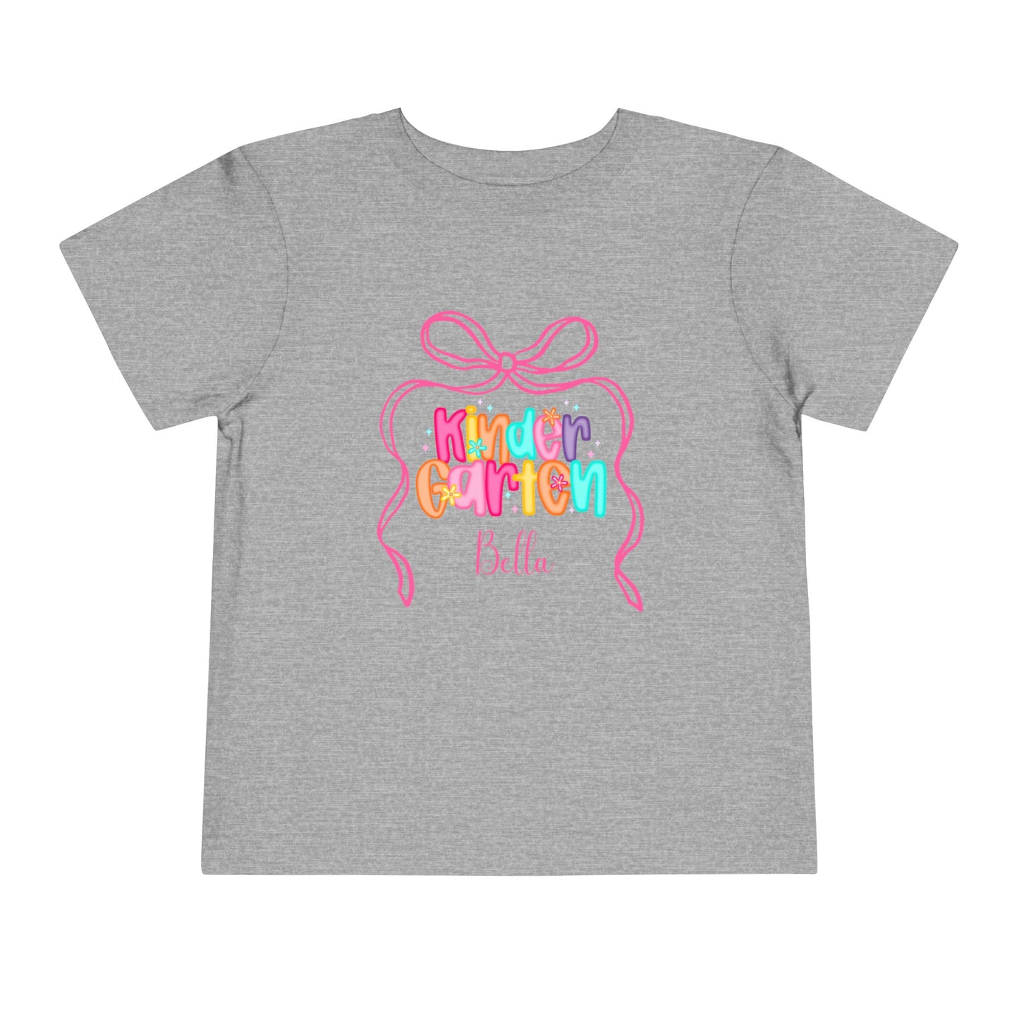 Personalized Girls Kindergarten Shirt, Custom First Day of School Shirt, Back to School Shirt, Toddler Kindergarten Shirt with Name