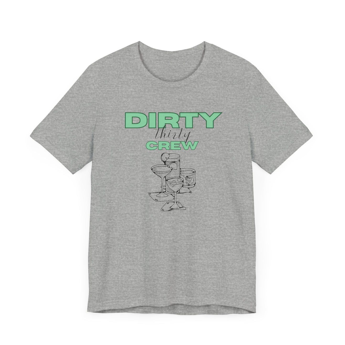 Dirty Thirty Crew Shirt 30th birthday Tee Girls Trip Shirts Birthday Martini Gift for 30th birthday 1995 Milestone birthday girl