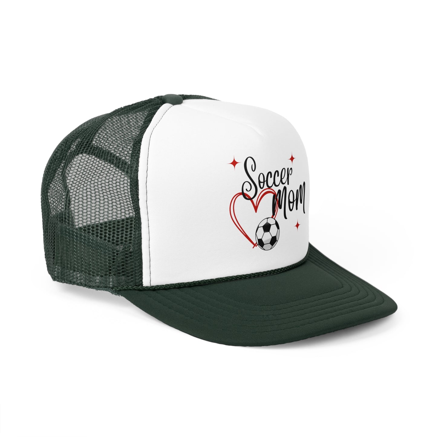 Soccer Mom Trucker Hat, Soccer Mom Hat, Soccer Fan, Soccer Mom Gift for Mom, Soccer Heart Hat, Birthday Gift for Mom