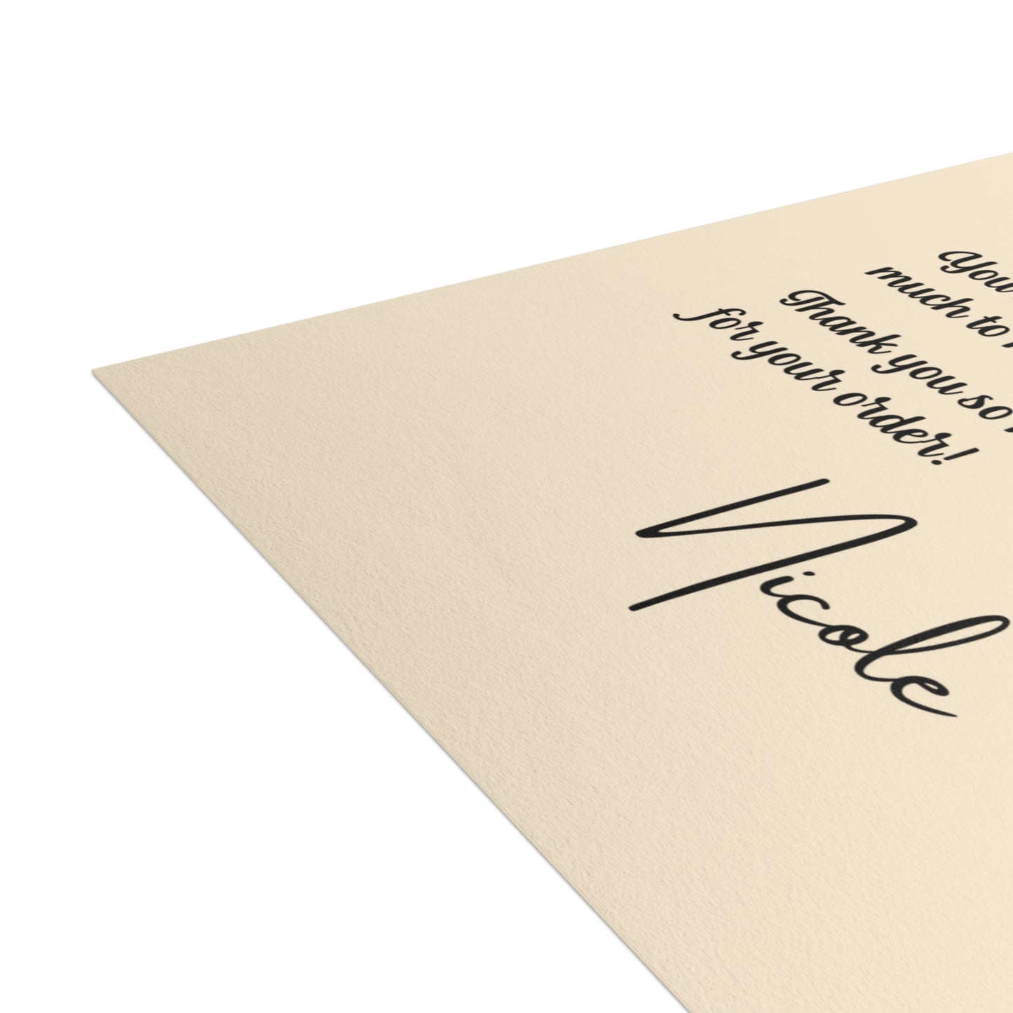 Nicole Thank you Cards