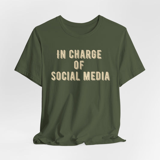 In charge of social media
