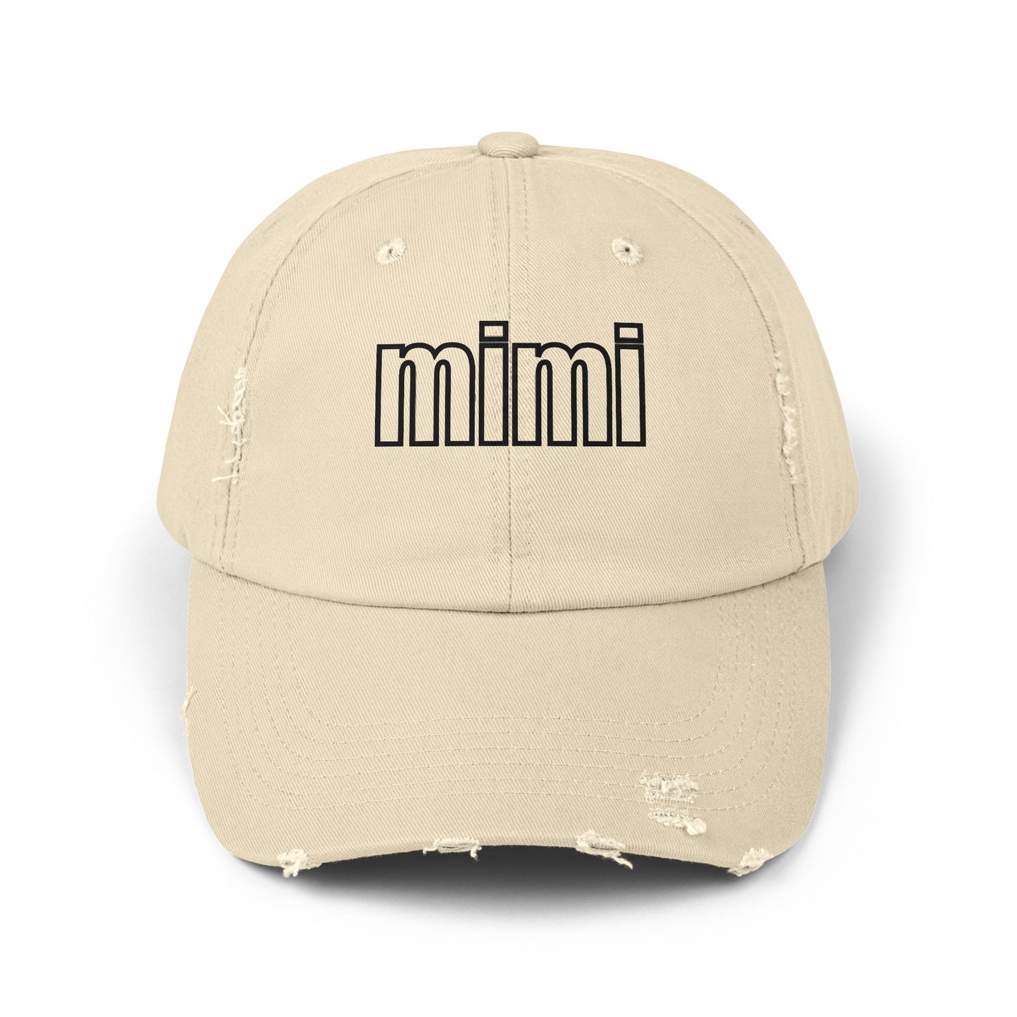 Custom Mimi Hat, Mimi Distressed Hat, Gift for Mimi, Mother's Day Gift, Lake Hat, Gigi Hat, Nana Hat