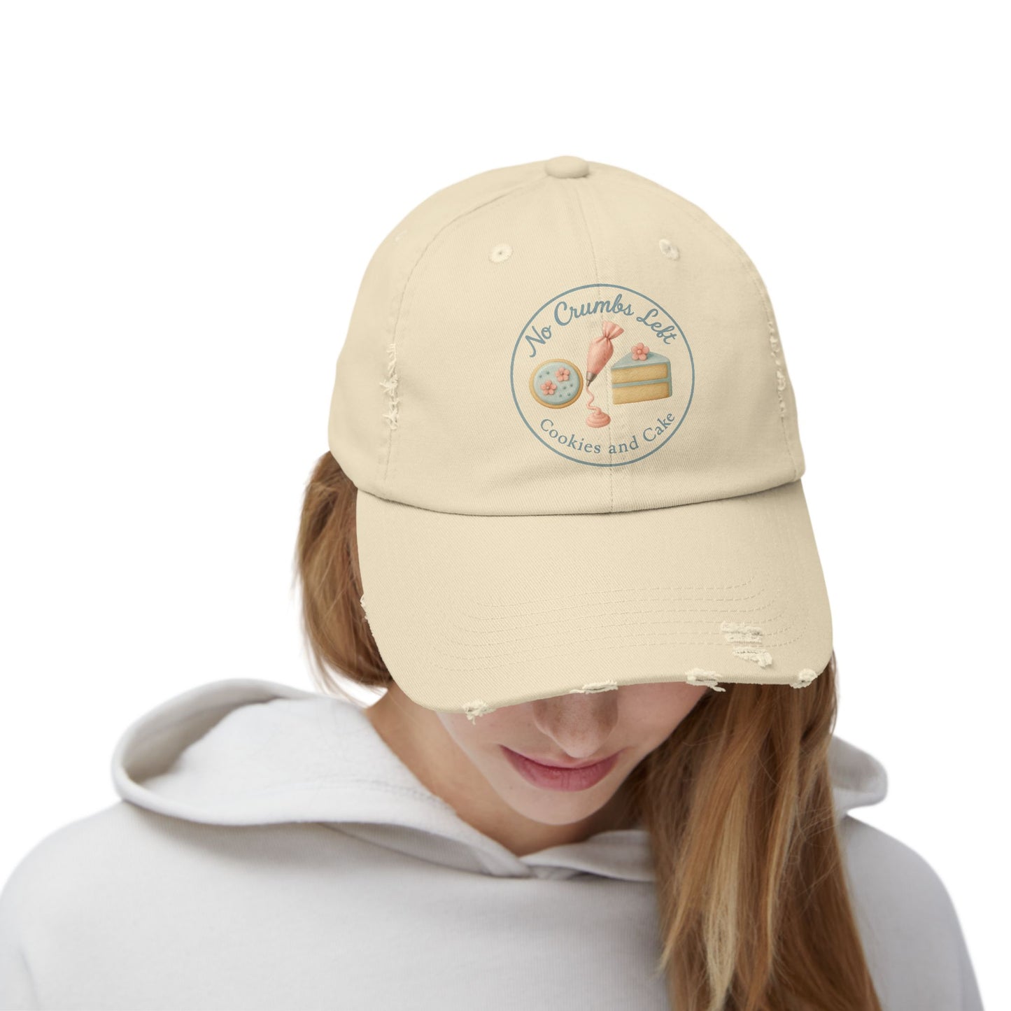 No Crumbs Left Distressed Hat