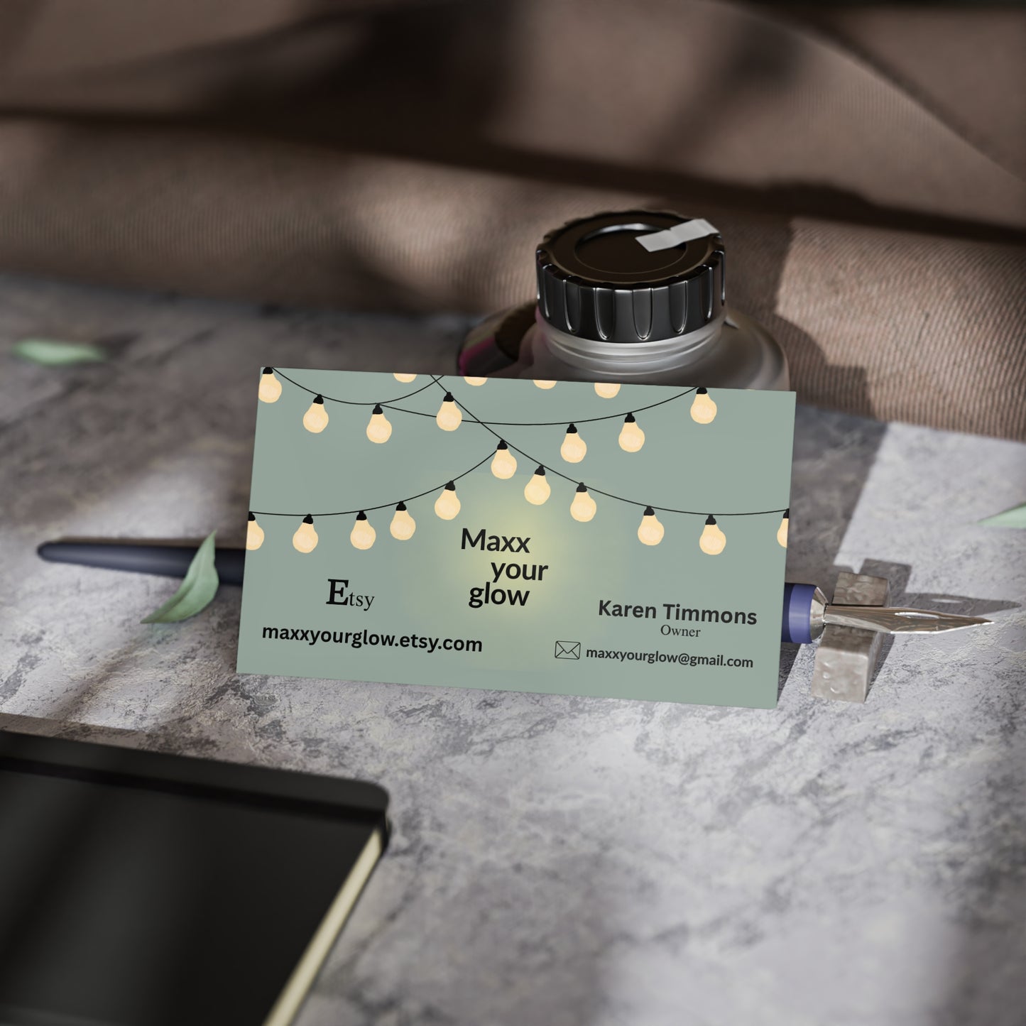 Maxx Your Glow Business Cards