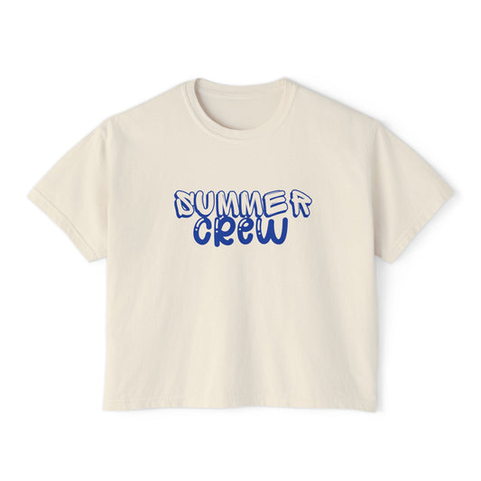 Navy Summer Crew Boxy Tee