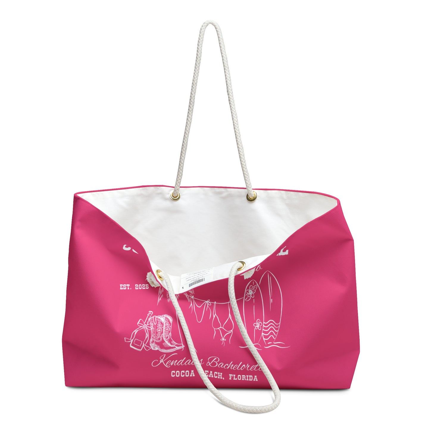 Crunchberry Coastal Cowgirl Bachelorette Weekender Bag
