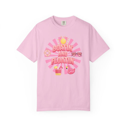 Boating and Floating Comfort Colors Shirt, Lake Vibes Shirt, Boating Shirt, Family Cruise Shirts, Summer Vacation Shirt