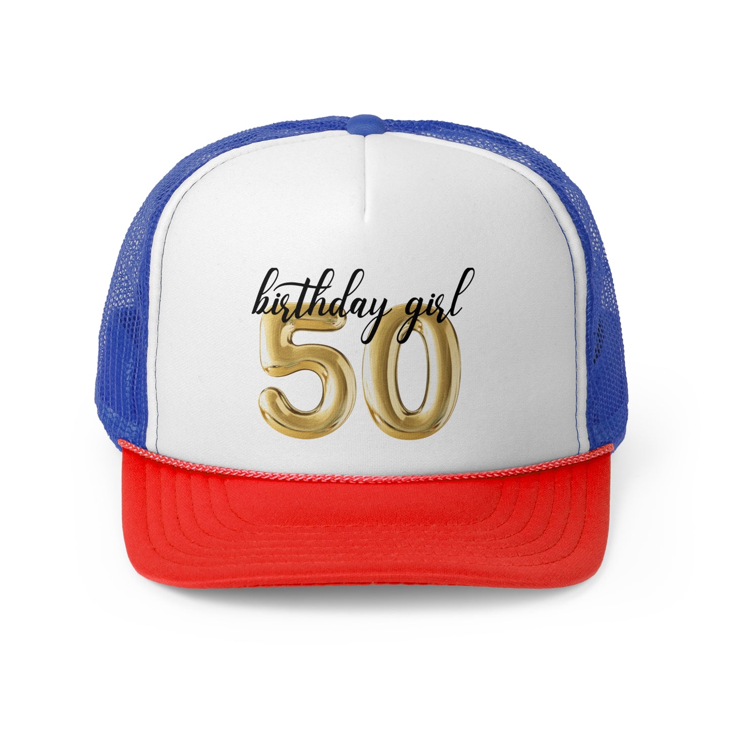 50th Birthday Girl Trucker Hat, 50th Birthday Crew Trucker Hats, Vintage 1975 Birthday Girls Trip Group Trucker Hats