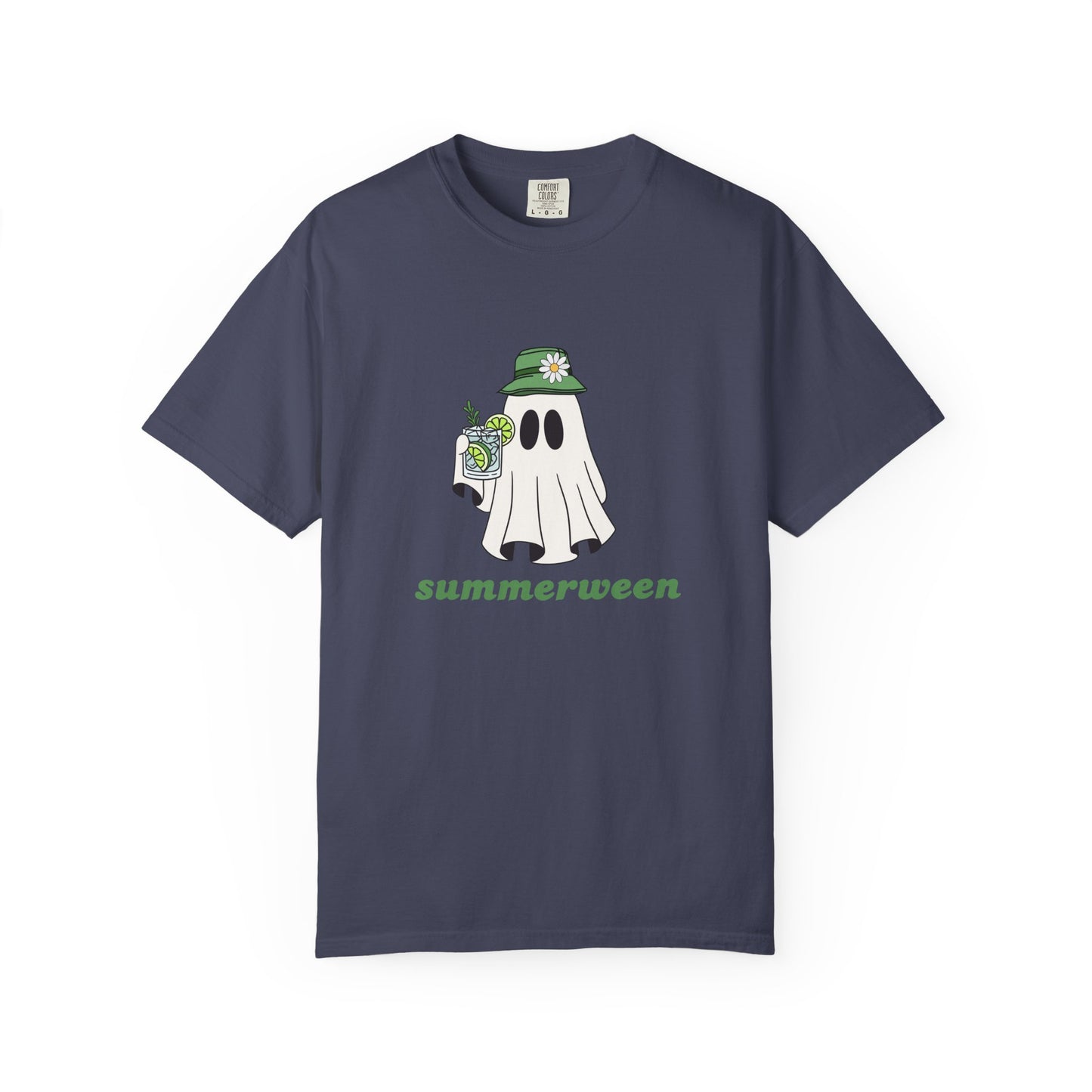 Summerween Ghost Shirt, Comfort Colors Summer Ghost Shirt, Summer Halloween Shirt, Summer Tee, Day Drinking Shirt