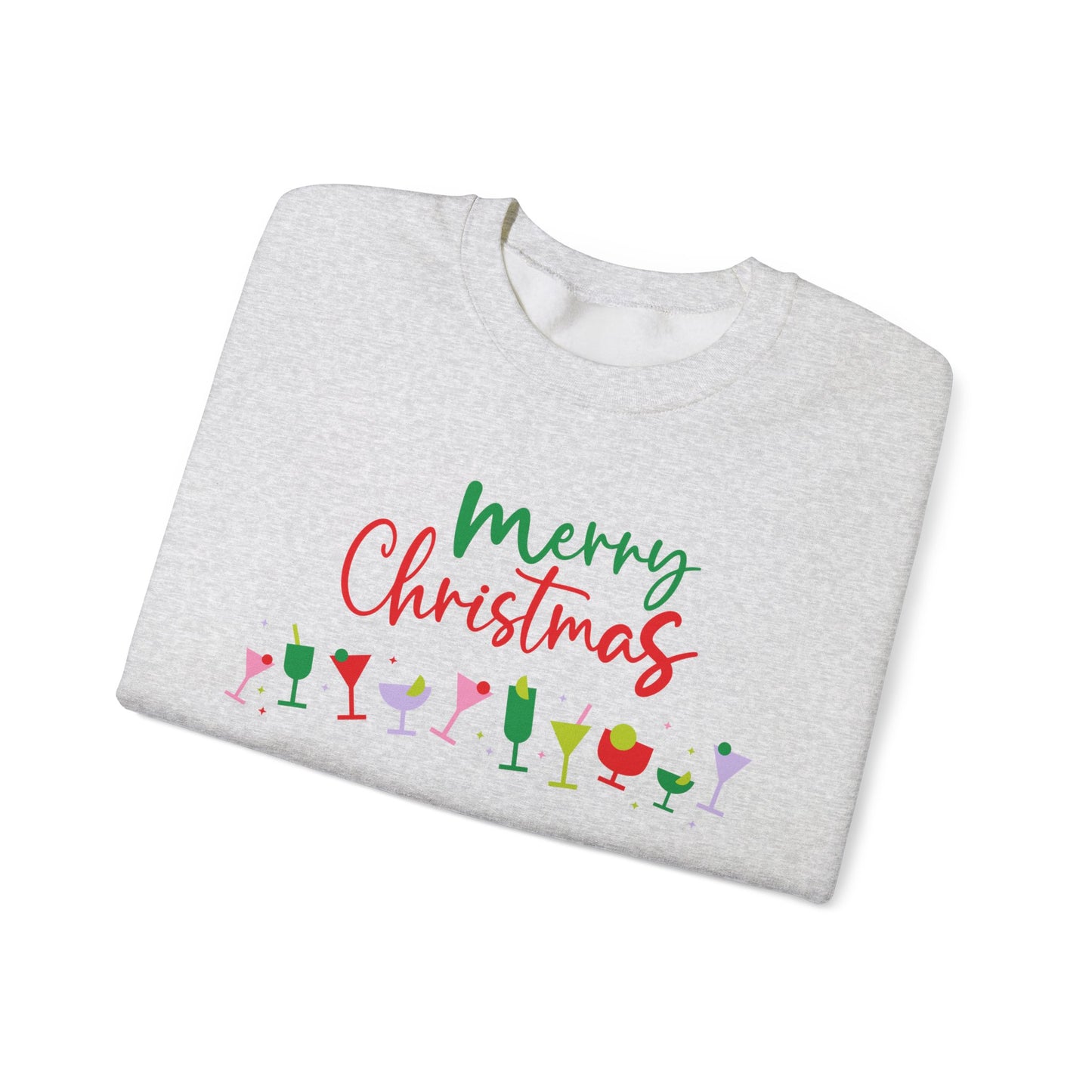 Christmas Cocktails Sweatshirt, Holiday Drink Sweatshirt, Christmas Party Shirt, Family Gathering Holiday Festive Hoodie