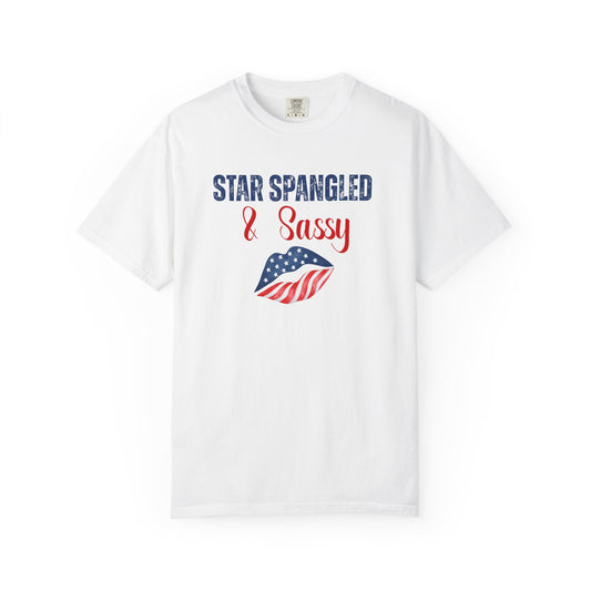 Comfort Colors 4th of July Shirt, Flirty Red White and Blue Shirt, Cute USA Shirt, Memorial Day Shirt, Gift for Girlfriend, Gift for Her