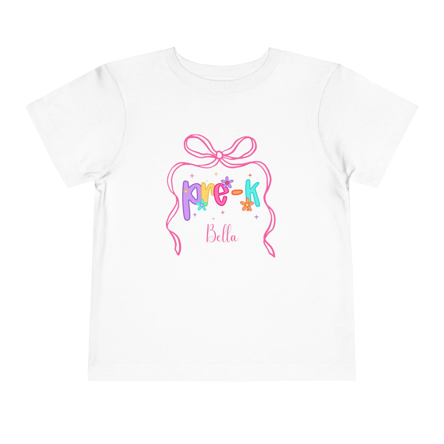 Personalized Girls Pre-K Shirt, Custom First Day of School Shirt, Back to School Shirt, Hello Pre-K Shirt with Name