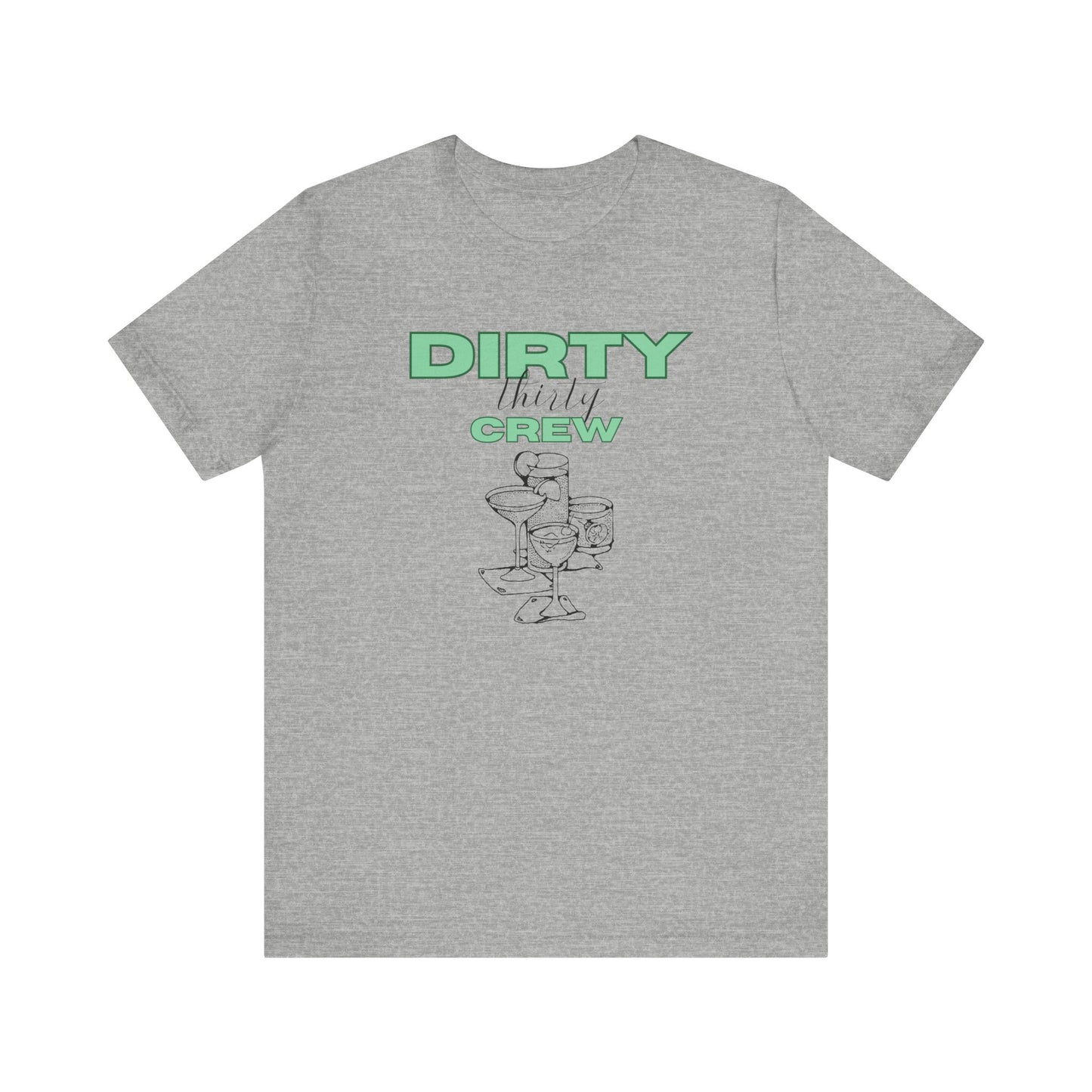 Dirty Thirty Crew Shirt 30th birthday Tee Girls Trip Shirts Birthday Martini Gift for 30th birthday 1995 Milestone birthday girl