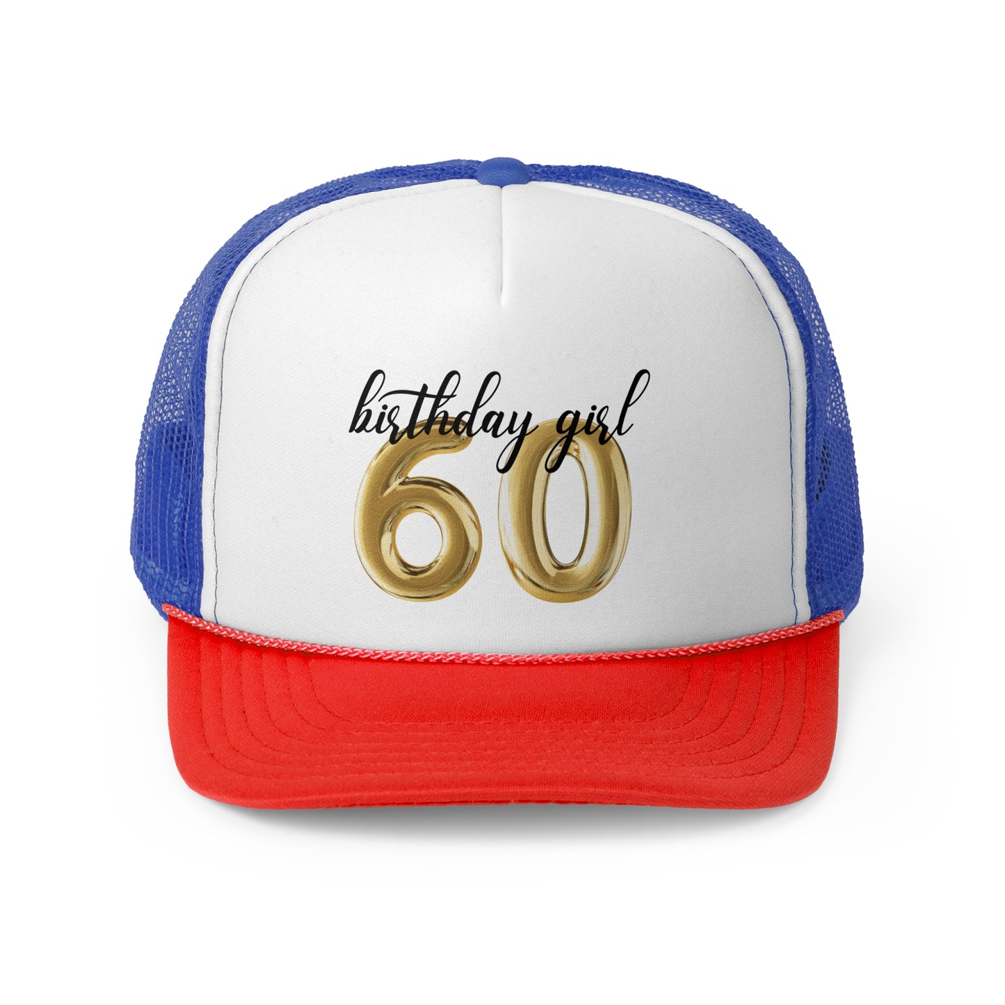 60th Birthday Girl Trucker Hat, 60th Birthday Crew Trucker Hats, Vintage 1965 Birthday Girls Trip Group Trucker Hats