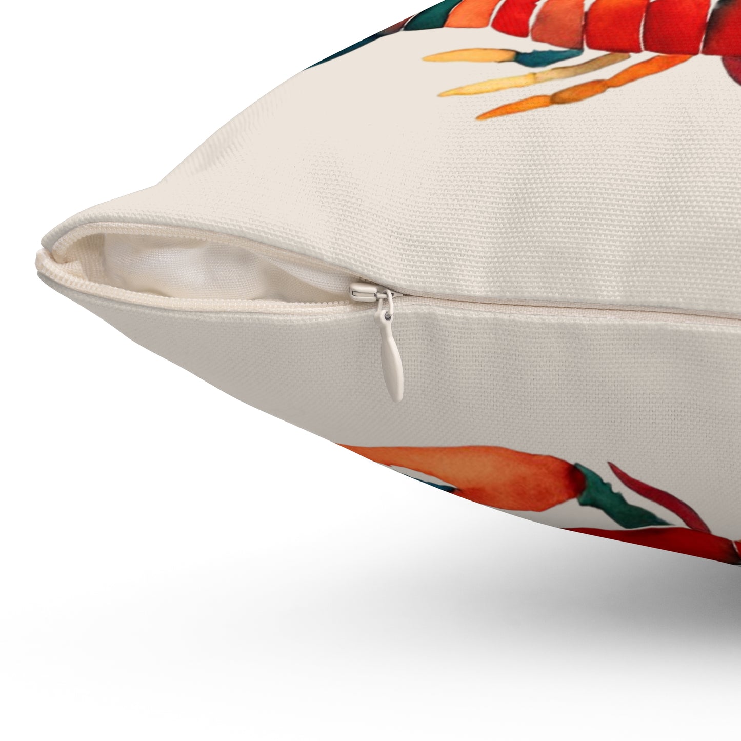 Vibrant Lobster Pillow, Fisherman Aesthetic Home Decor, Vibrant Coastal Decor, Maine Lobster Decor