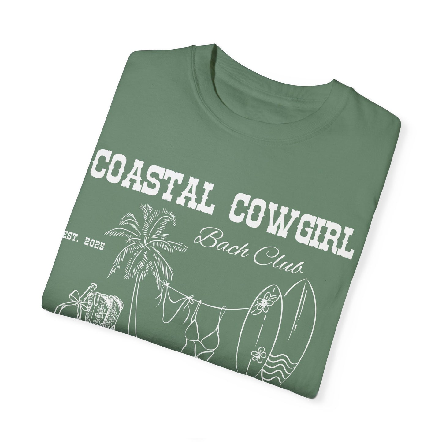 White Custom Bachelorette Coastal Cowgirl Shirt, Comfort Colors Beach Bachelorette Party Shirts, Boho Beachy Bridesmaid Gifts