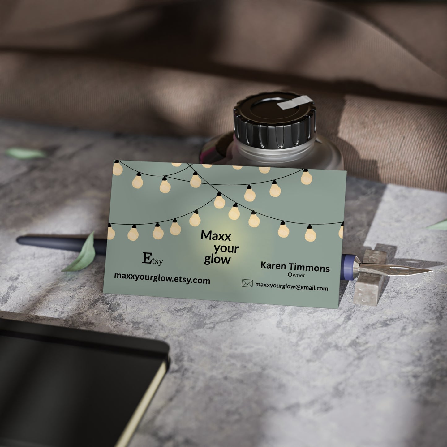 Maxx Your Glow Business Cards