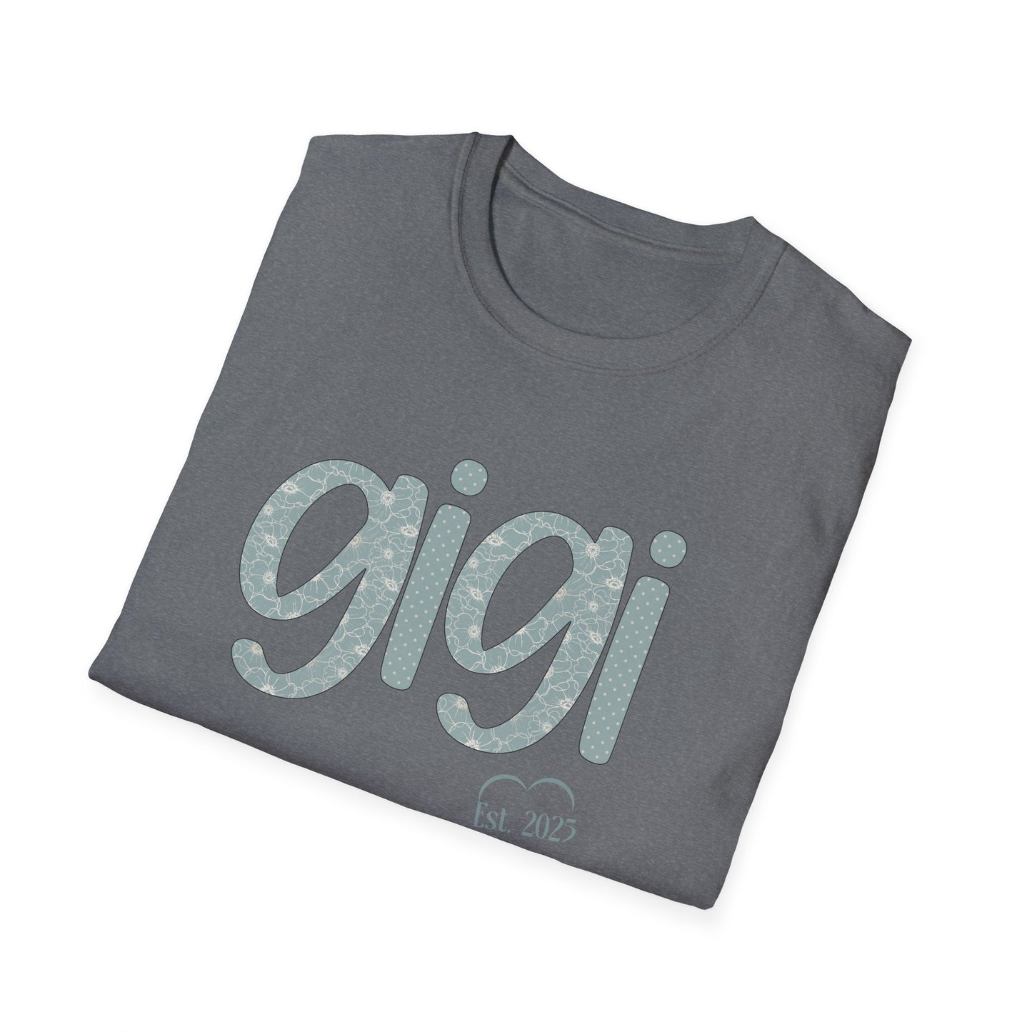 Custom Gigi Est Shirt, Gigi Floral Tee, Birthday Gift for Gigi,  Gift For Mom, Gender Reveal Shirt, Gift from Grandkids, New Gigi Gift