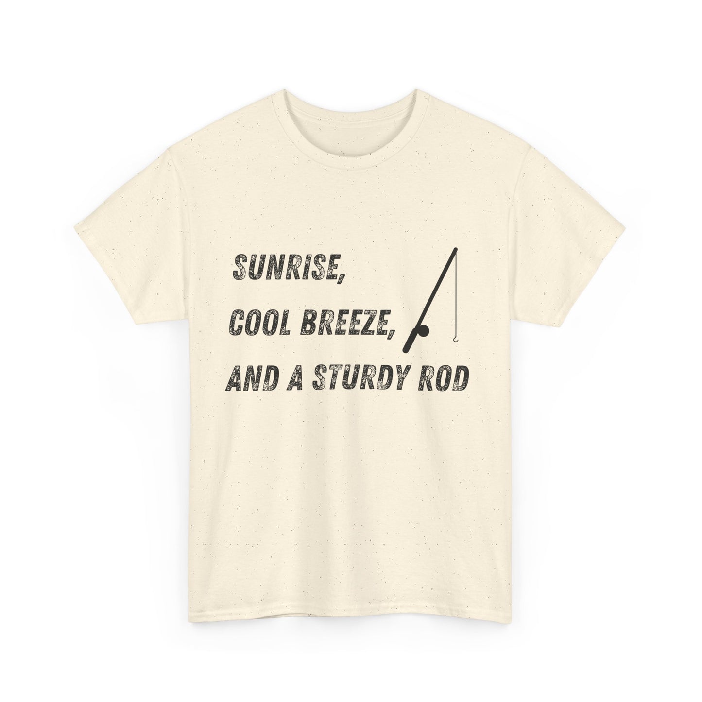 Fishing Rod Shirt, Sunrise Cool Breeze and Sturdy Rod Shirt Fisherman Aesthetic Shirt Fishing Tee, Fisherman Gift for Dad