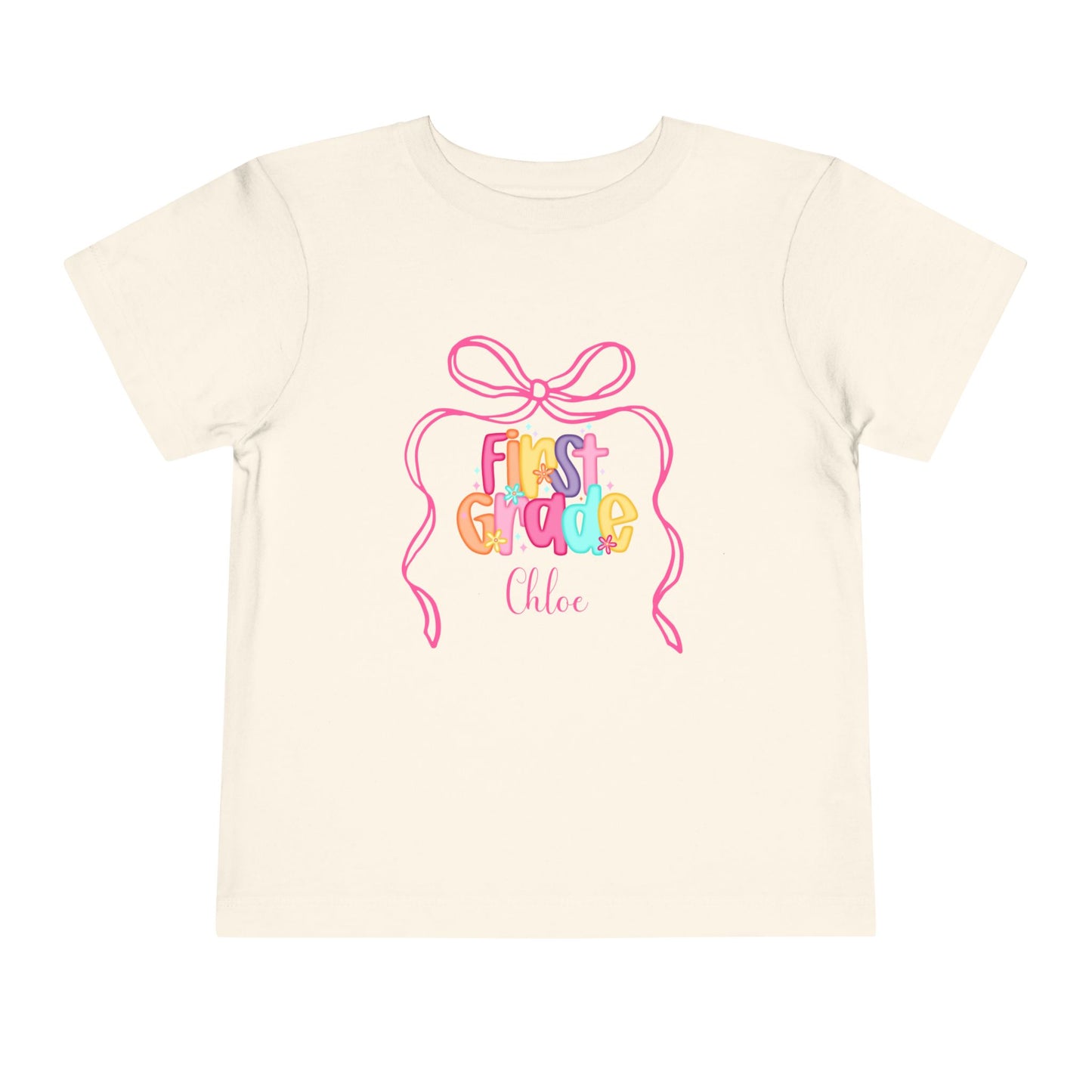 Personalized Girls First Grade Shirt, Custom First Day of School Shirt, Back to School Shirt, Hello First Grade Shirt with Name