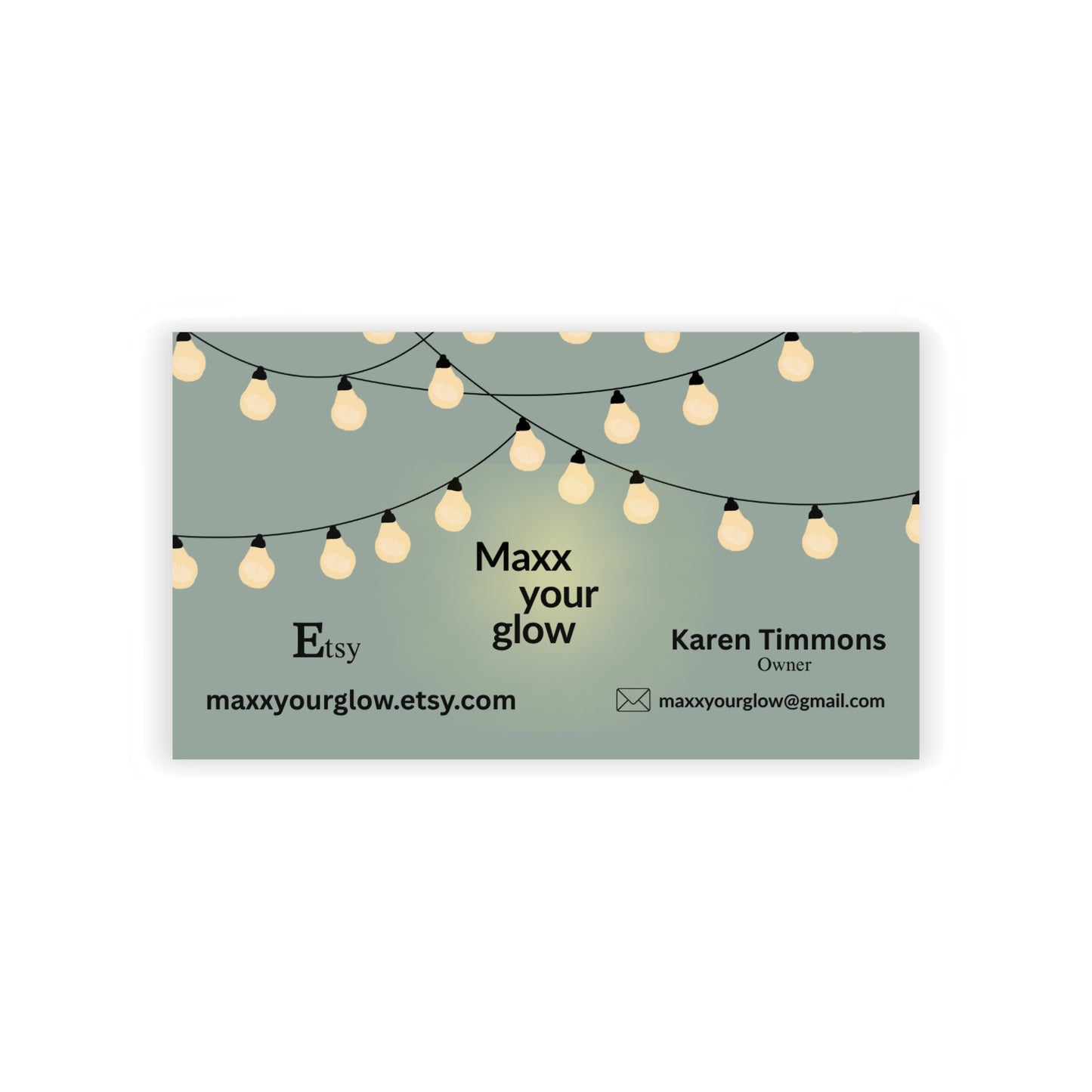 Maxx Your Glow Business Cards