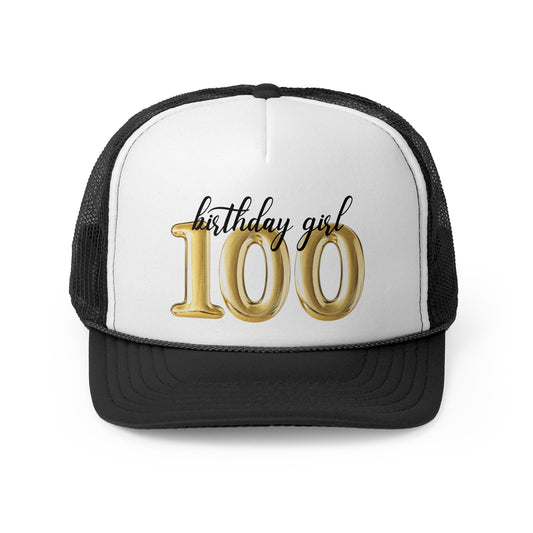 100th Birthday Girl Trucker Hat! Fun 100th Birthday Crew Trucker Hats, Vintage 1925 Birthday Gift for Mom Gift for Grandma, Gift for Her
