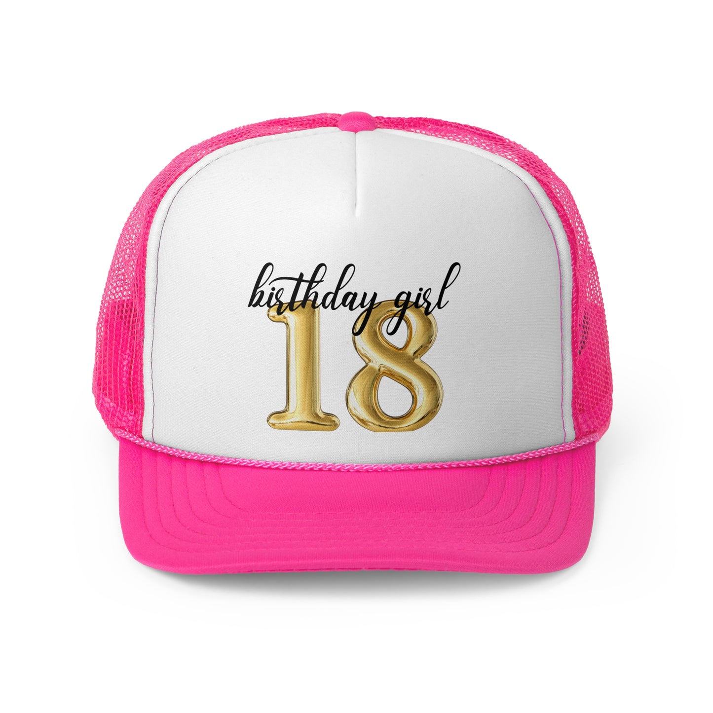 18th Birthday Girl Trucker Hat, 18th Birthday Crew Trucker Hats, Gifts for 18th Birthday, 18th Birthday Group Trucker Hats